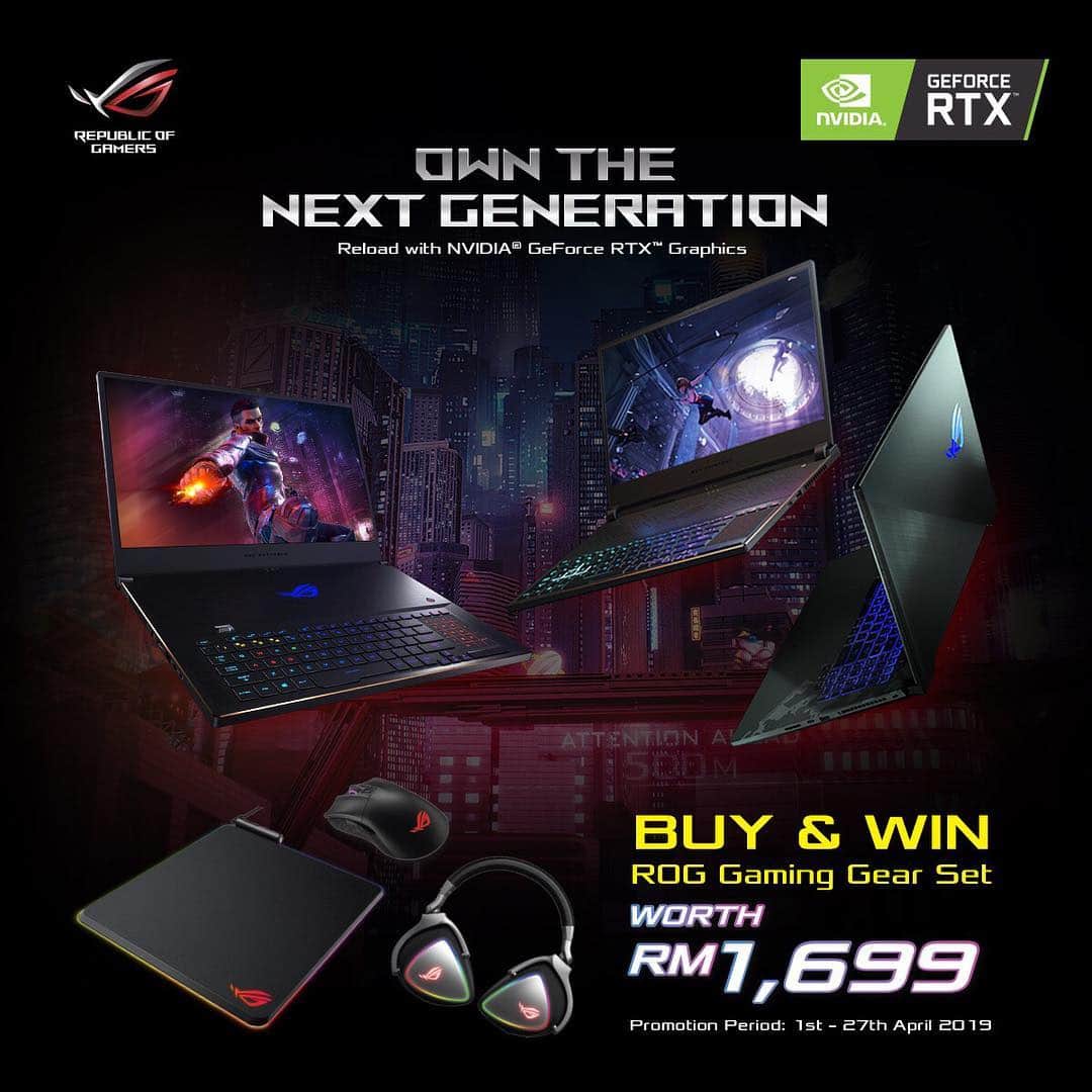 YingTzeさんのインスタグラム写真 - (YingTzeInstagram)「Hey Hey Hey ~ check out the ROG Special Promo for this month ! 🐱 @asusrog.my  _ April’s PROMOTION: [BUY & WIN] ROG NEXT GEN PROMOTION  Buy selected ROG RTX laptops and stance a chance to win ROG peripherals worth RM1,699!  6 sets of ROG Gladius II mouse, Balteus mousepad, & Delta headset could be yours! The odds are high!  Only purchases made between 1 April 2019 - 27 April 2019 to qualify for the promotion.  Head over to  http://my.rog.gg/rognextgen to learn more!  #ROGMYKOL #asus #asusrog #republicofgamers」4月10日 12時00分 - yingtze