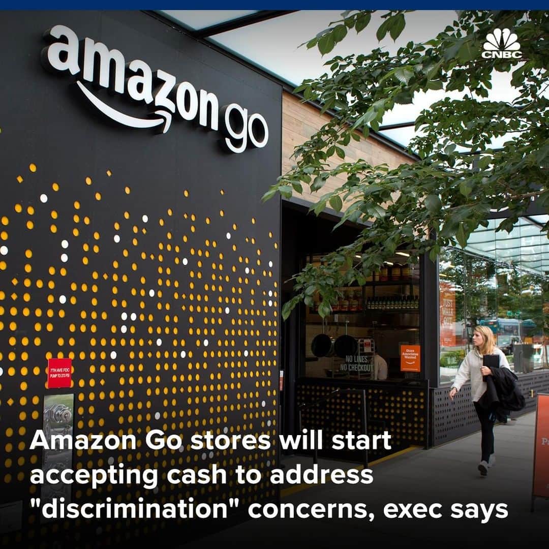 CNBCさんのインスタグラム写真 - (CNBCInstagram)「An Amazon executive told employees last month that the company plans to add "additional payment mechanisms" to Amazon Go stores.⁣ ⁣ Amazon Go stores use cameras and smartphones to detect what you’re buying so you don’t have to wait in line to pay. The stores have been criticized for discriminating against the unbanked.⁣ ⁣ About 8.4 million U.S. households are unbanked, and may not have access to credit and debit cards or smartphones. More cities and states are passing laws requiring stores to accept cash.⁣ ⁣ To read more about how Amazon would implement the change, click the link in bio.⁣ *⁣ *⁣ *⁣ *⁣ *⁣ *⁣ *⁣ *⁣ #amazon #shopping #tech #technology #retail #amazongo #business #businessnews #cnbc⁣」4月10日 23時08分 - cnbc