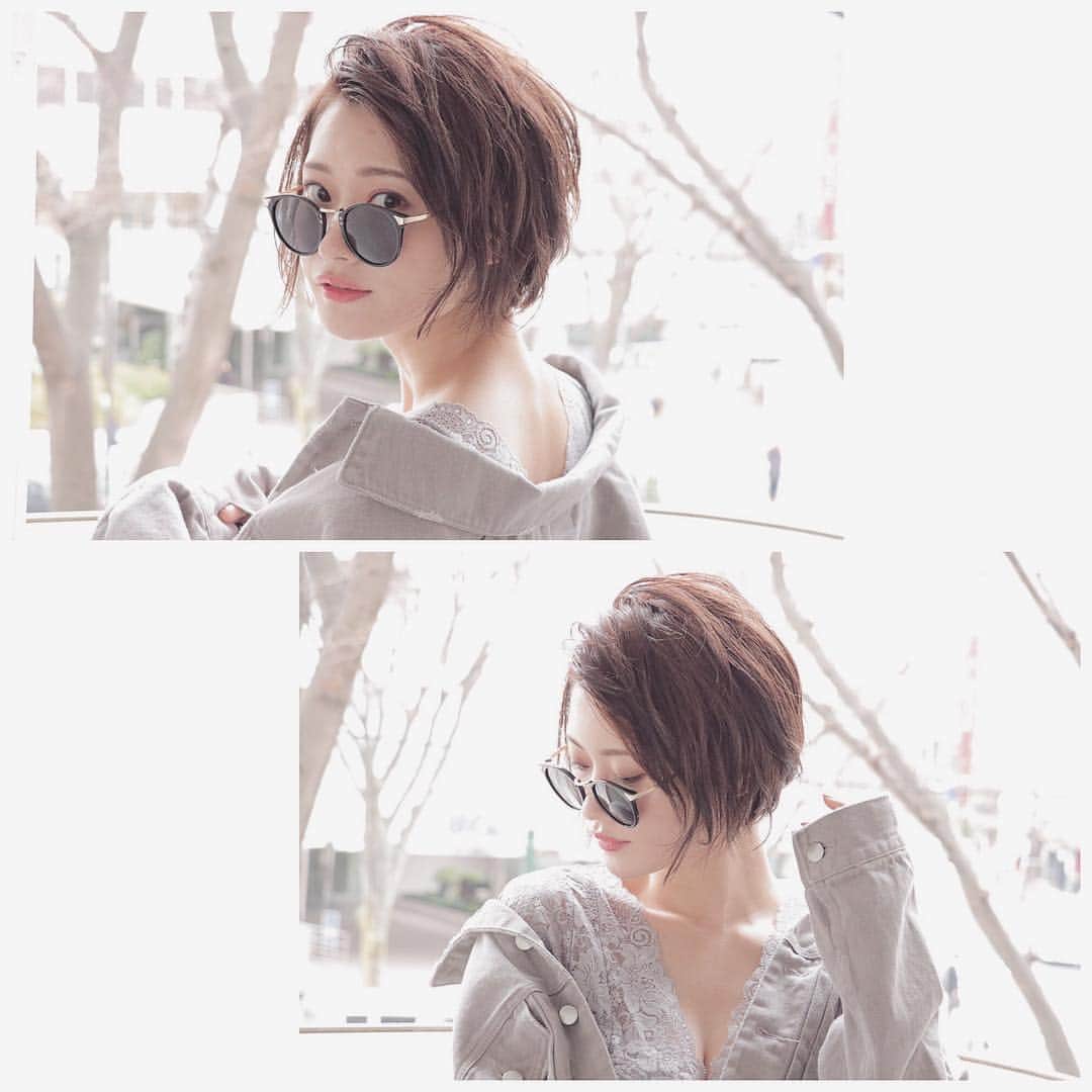 長澤愛さんのインスタグラム写真 - (長澤愛Instagram)「. . 今日は #ショートカットの日 らしい😎 Twitterで流れてきた🕊(笑) . "ショートといえばまなみん！" ってフォロワーさんがよく言ってくれるけど、 そう言ってもらえるの嬉しいです💇‍♀️💞 . . #ショート #ショートヘア #ショート女子 #ショートアレンジ #ショートヘアアレンジ  #ショートボブ #かきあげ前髪 #サロモ #サロンモデル #撮影データ」4月10日 21時40分 - mnm_11.7
