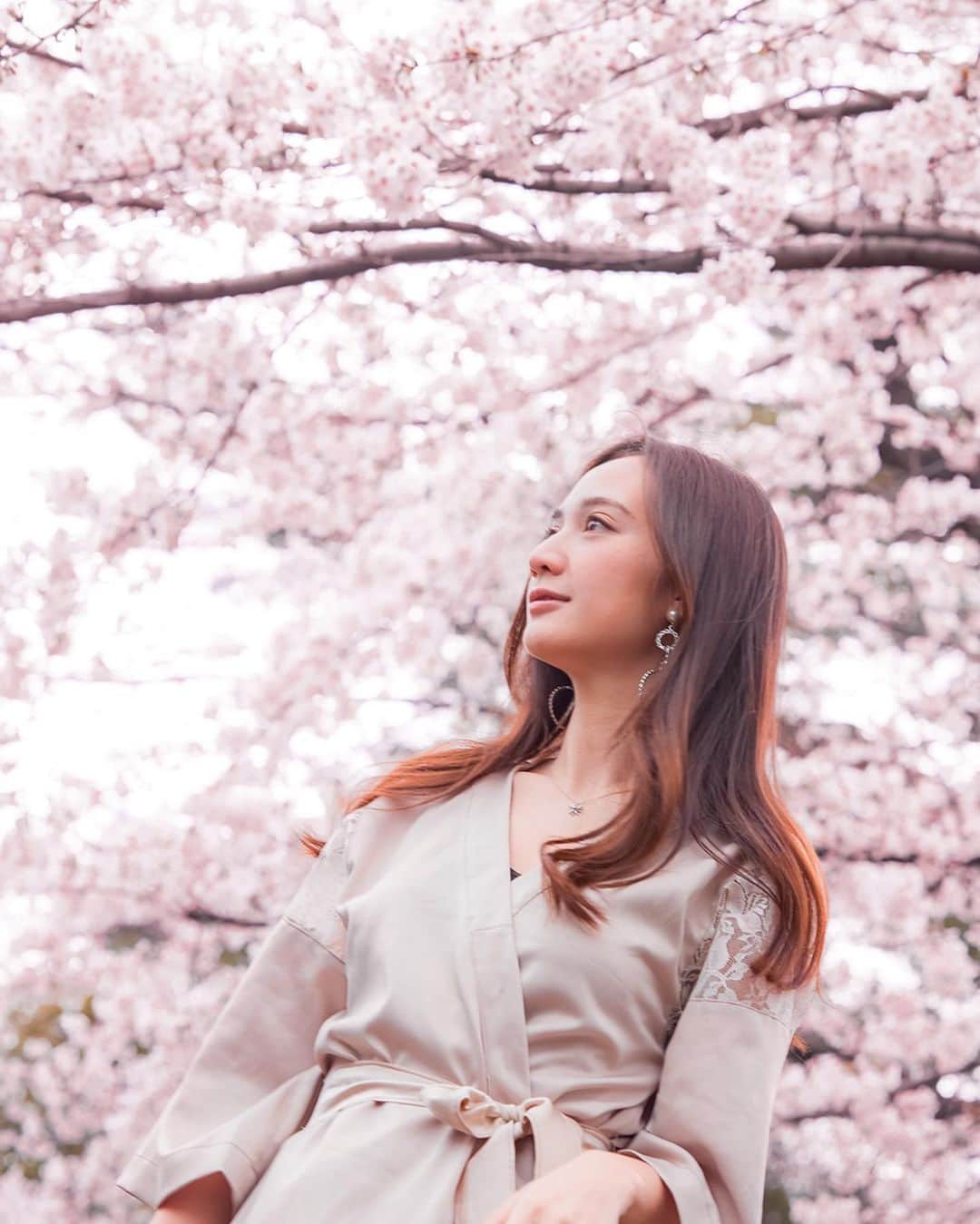 インヤさんのインスタグラム写真 - (インヤInstagram)「@amaterasjapanの桜コレクションで撮影した😬💕 楽しかった！！！🌸🌸🥶 #amaterasjapan」4月10日 21時40分 - yingya_thanijachinya