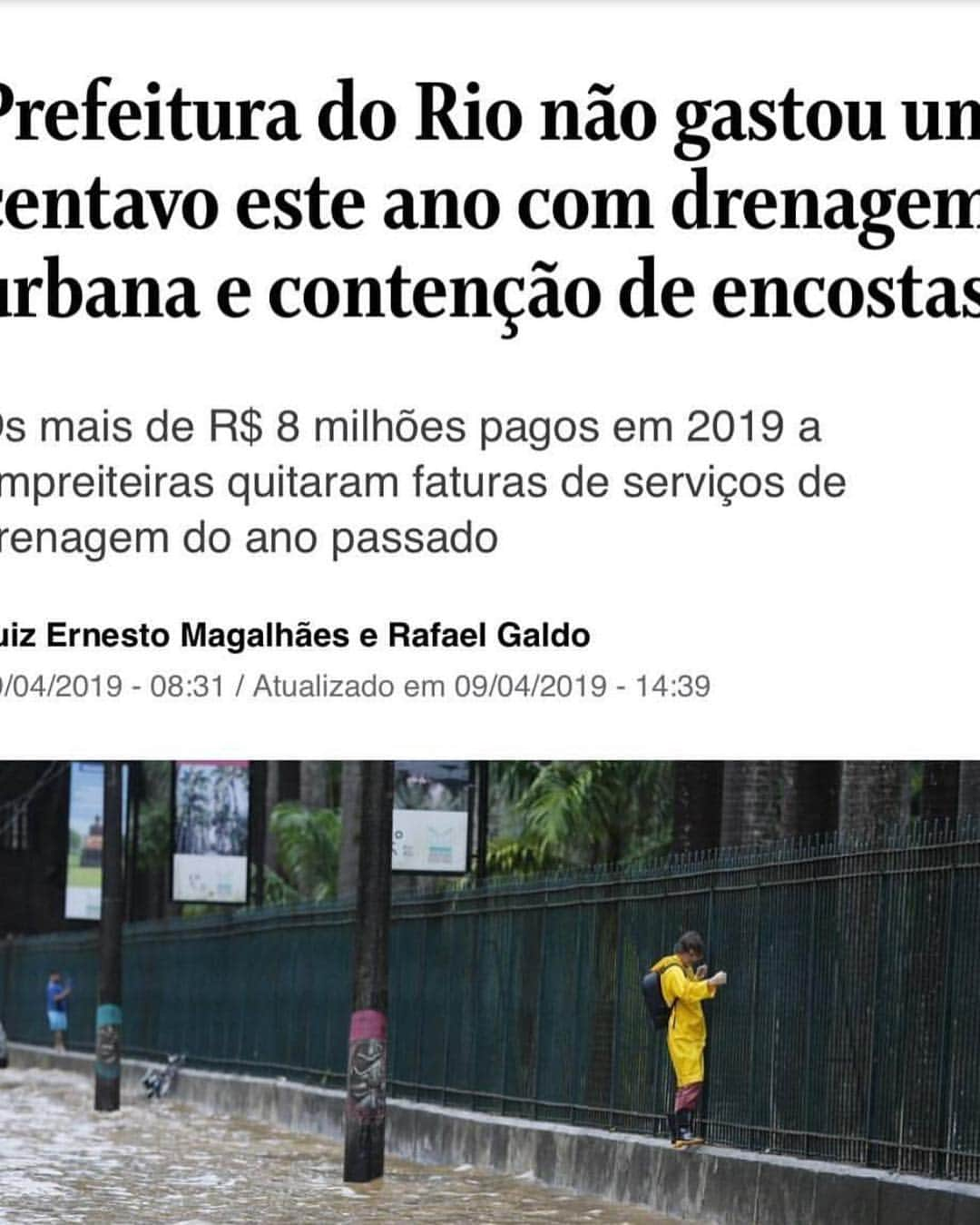 Tata Werneckさんのインスタグラム写真 - (Tata WerneckInstagram)「Segunda chuva “atipica” tratada com descaso “típico”. E palmas pros nossos bombeiros mais uma vez. Pros heróis reais. Pros que sobrevivem ao caos ,pq eu sei que estou num lugar de fala privilegiado. Mas nem por isso me alieno. E para nós ...cuidemos do nosso lixo. Ele volta pra gente ou pra quem não tem nada a ver com a “latinha que alguém jogou”. E na turbulência e na dor , mais Mortes “atípicas”. Os mortos da Vale e suas famílias até hoje sem consolo. Acordei angustiada.」4月10日 22時16分 - tatawerneck