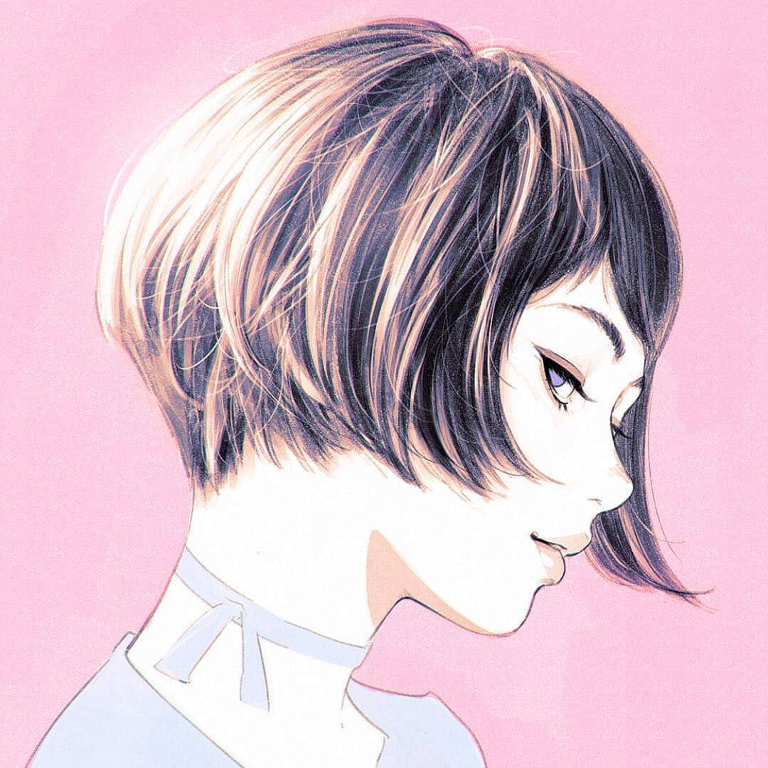 イリヤ・クブシノブ さんのインスタグラム写真 - (イリヤ・クブシノブ Instagram)「April 10th is the “Short Haircut Day” in Japan, so I will be posting my favourite short-haired illustrations a lot today!✨ It’s a part 1! 💖 Let me know in comments which picture is your favourite!」4月10日 17時05分 - kuvshinov_ilya