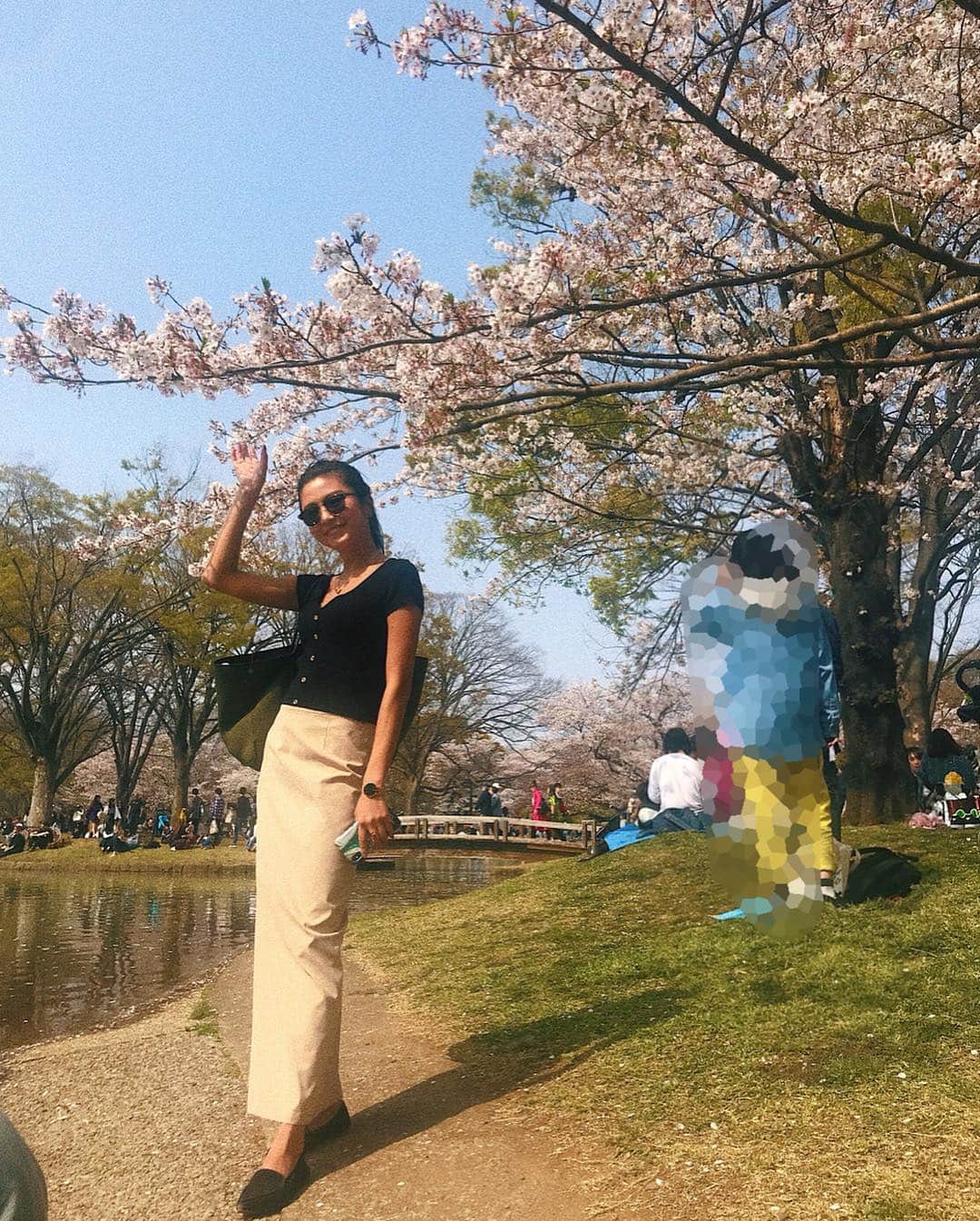 安田華乃さんのインスタグラム写真 - (安田華乃Instagram)「仕事終わって、お花見🌸」4月10日 17時13分 - nanochuuun_