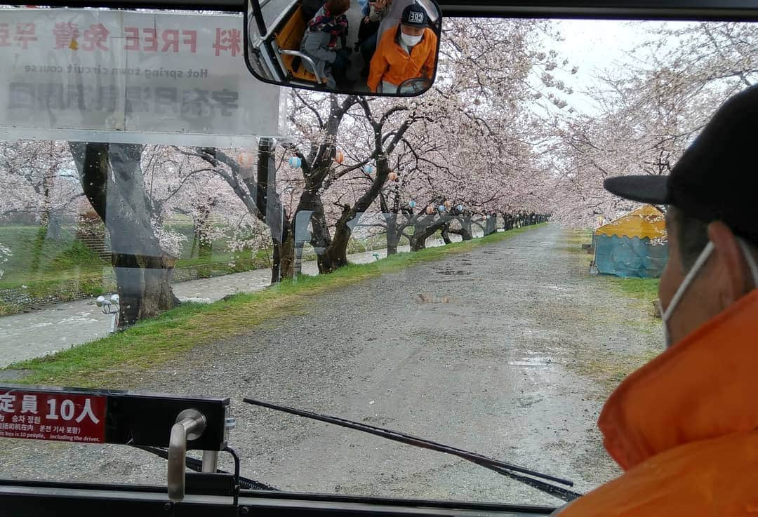 川久保秀一さんのインスタグラム写真 - (川久保秀一Instagram)「富山県朝日町は舟川べりの桜並木。 地域の方が60年くらい前に植えたそうな。そして隣のチューリップ畑のチューリップの花びらが栄養分として根元に撒かれて今もまだまだ元気とのこと。  そして帰路途中の白馬八方は雪！！(゜ロ゜ノ)ノ  #富山県 #朝日町 #舟川べり #桜並木 #白馬八方尾根 #マリコとヒデーズ」4月10日 17時24分 - hidekazu_kawakubo