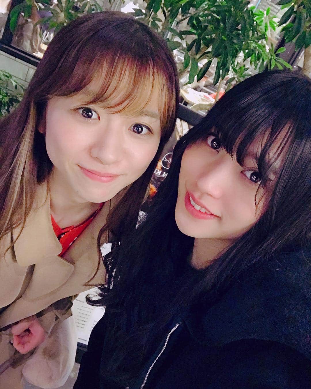 根岸愛のインスタグラム：「さこちゃんとご飯行きました〜🍚 お仕事の話とかその他色々！！ 楽しい時間でしたー😊💕」
