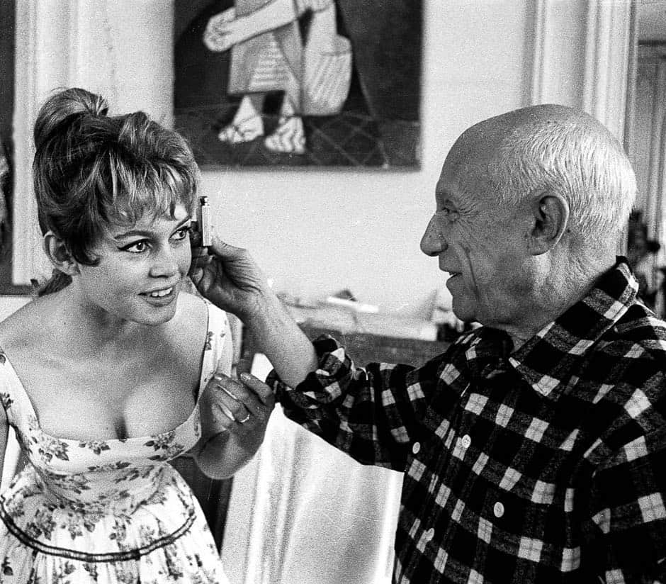 オーレリービダマンのインスタグラム：「When Bardot meets Picasso 🎨 #inspiration #1956 #picasso #bardot #icons」