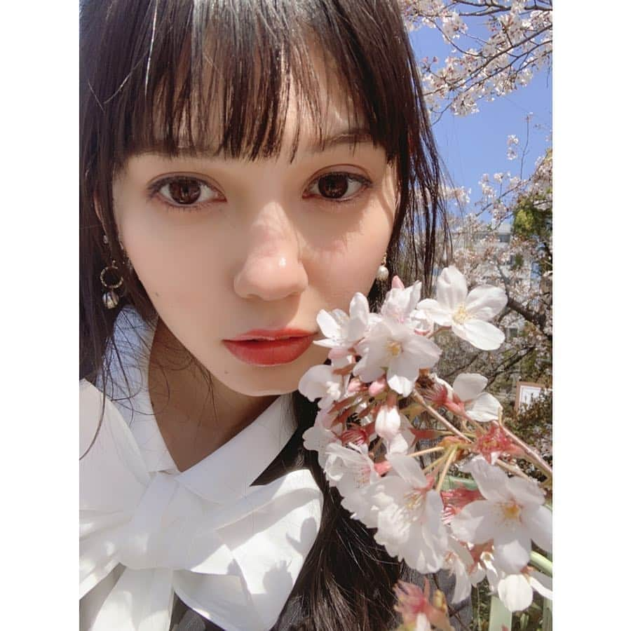 愛花さんのインスタグラム写真 - (愛花Instagram)「今日は雨だったけど🌸」4月10日 18時07分 - hi_erica_official