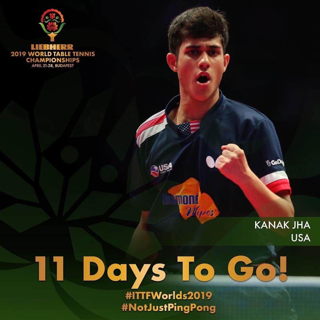 ITTF Worldさんのインスタグラム写真 - (ITTF WorldInstagram)「🇺🇸Kanak Jha is pumped 💪💪💪 for the 2019 World Table Tennis Championships! 🌍🏓 Are you? 🤨 Join us in 🇭🇺Budapest between 21-28 April!  #ITTFWorlds2019 #NotJustPingPong」4月10日 18時30分 - wtt