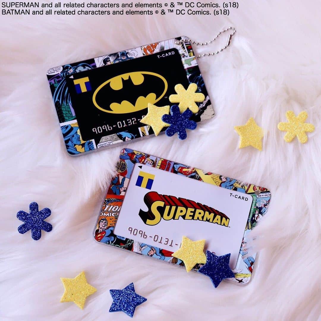 T-FAN SITEのインスタグラム：「＼券面デザインは2種！！『DC×Tファン』／﻿ ﻿ Tカード（スーパーマンデザイン）＆Tカード（バットマンデザイン）﻿ ﻿ Tカード保有者限定で、オリジナルスライドカードケースをご購入頂けます♪﻿ ﻿ #Tカード#TFANSITE#TSUTAYA﻿ #スーパーマン#バットマン#DC#アメコミ#アメトイ﻿ #キャラクター#置き画倶楽部#置き画#置き画くら部﻿ #カード#カードコレクター#カードケース#青﻿ #コレクション#星柄#星柄好き#アメコミ好き#黄色好き﻿ #card#collection#Tcard#SUPERMAN#BATMAN」