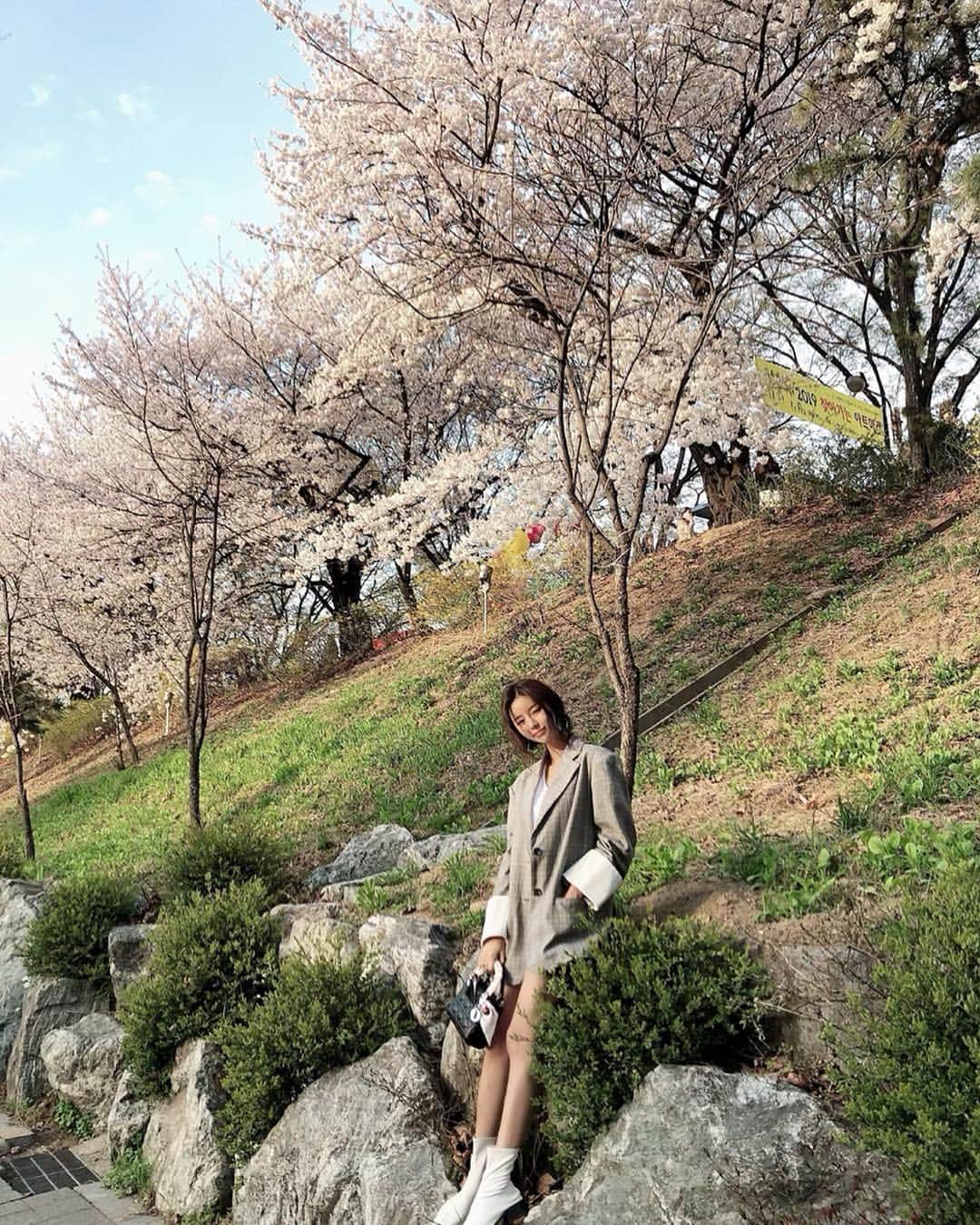 Son Ju Heeさんのインスタグラム写真 - (Son Ju HeeInstagram)「작품사진 찍어준다고 신호 바뀌기전에 급하게 막 여기서라 저기서라 하더니 특별한 감각은 없는걸루😂 닭갈비나 먹자」4月10日 20時09分 - juhee__ss