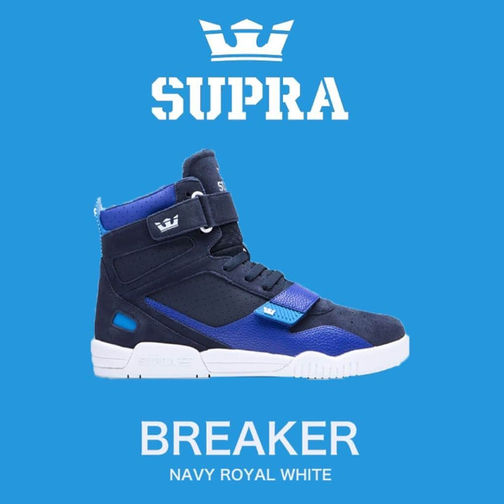 SUPRA TOKYOさんのインスタグラム写真 - (SUPRA TOKYOInstagram)「-BREAKER RESTOCK-  NAVY / ROYAL-WHITE  Store & Online.  #supratokyo #sneaker #kicks」4月10日 20時24分 - supratokyo