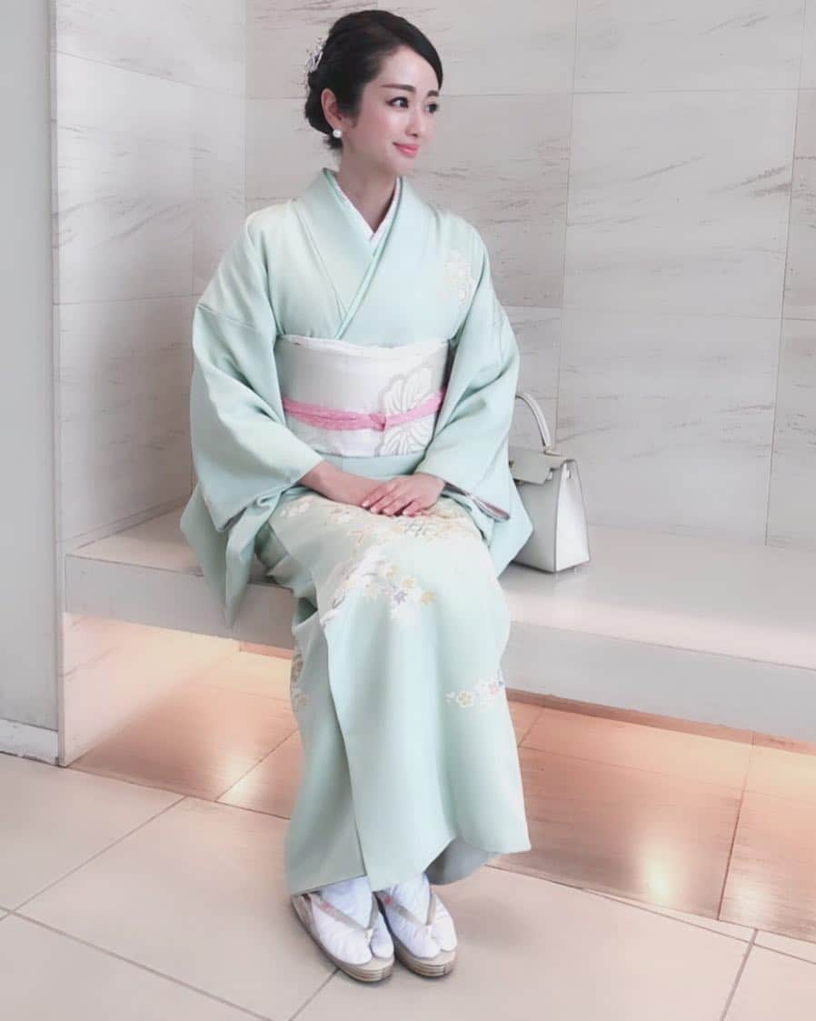 井上晃子さんのインスタグラム写真 - (井上晃子Instagram)「🌸🌸🌸🌸🌸 green×pink♡ 淡くて柔らかな色味でまとめてみました。 #akiki_kimono」4月10日 20時20分 - akiki_2015