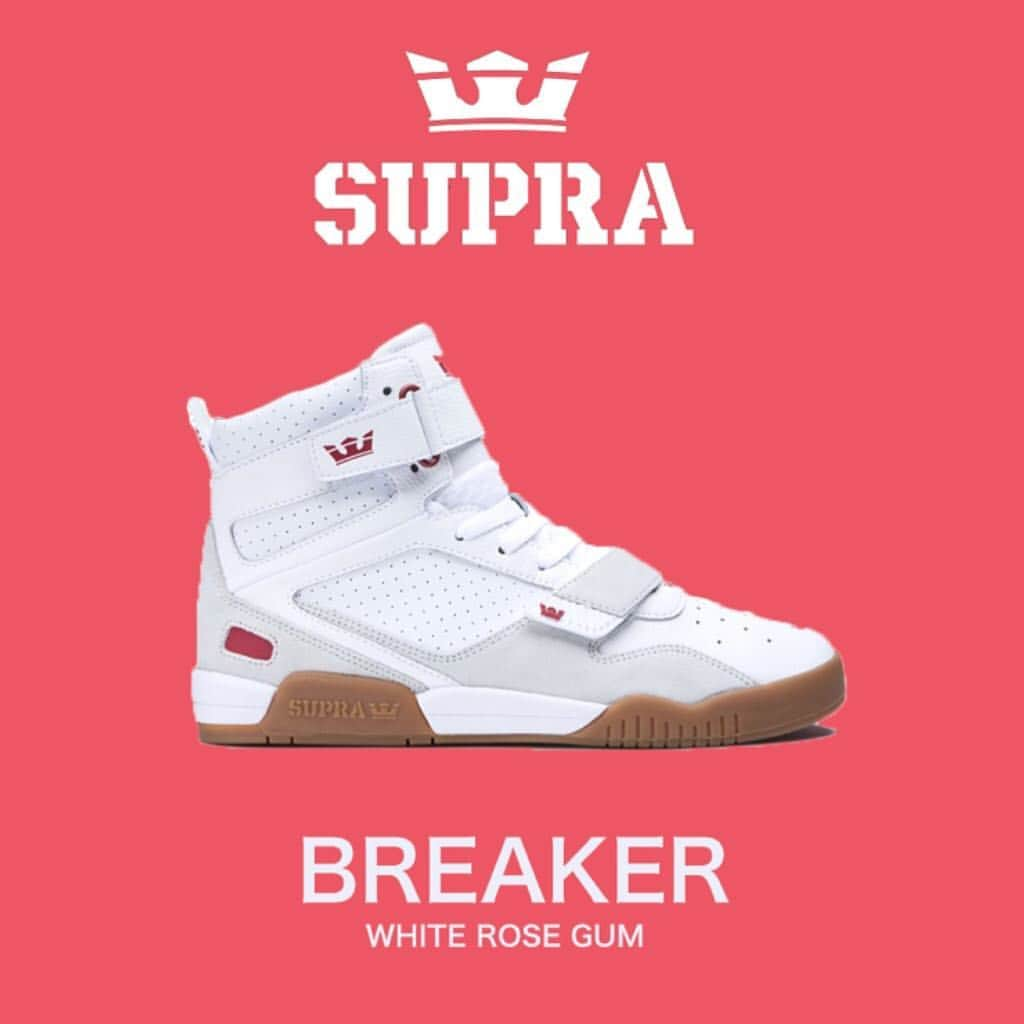 SUPRA TOKYOさんのインスタグラム写真 - (SUPRA TOKYOInstagram)「-BREAKER RESTOCK- "WHITE / ROSE-GUM"  Store & Online.  #supratokyo #sneaker #kicks」4月10日 20時24分 - supratokyo