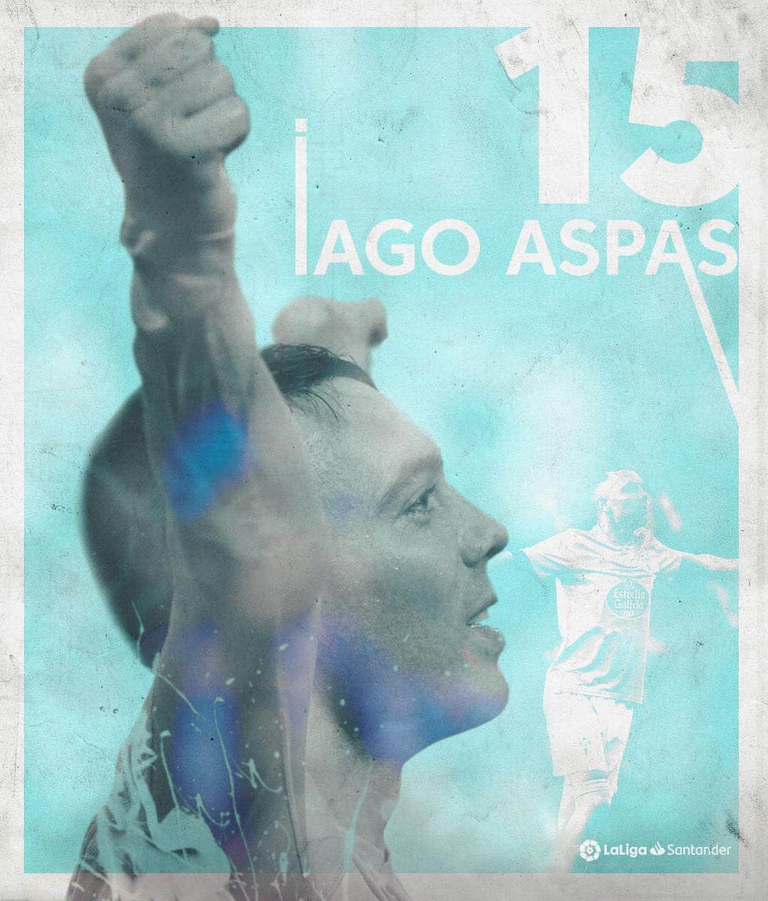 LFPさんのインスタグラム写真 - (LFPInstagram)「Ladies and gentlemen... Here is the SPANISH TOP SCORER in LaLiga Santander (15)! 🇪🇸🔝 💙 Mr. IAGO ASPAS 💙 • #Aspas #Celta #LaLiga #LaLigaSantander #Top」4月10日 20時29分 - laliga