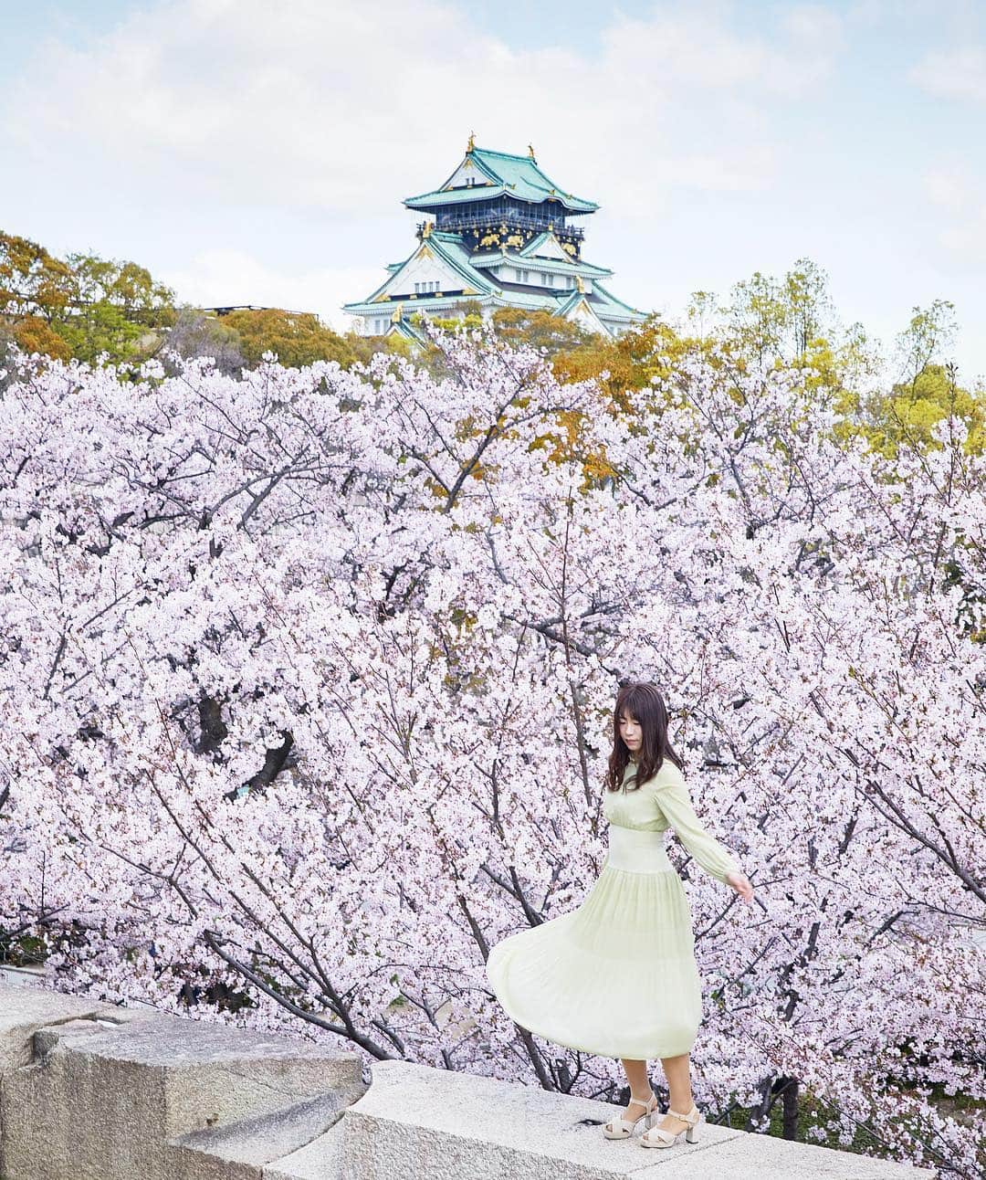 Najiiのインスタグラム：「Osaka Castle」
