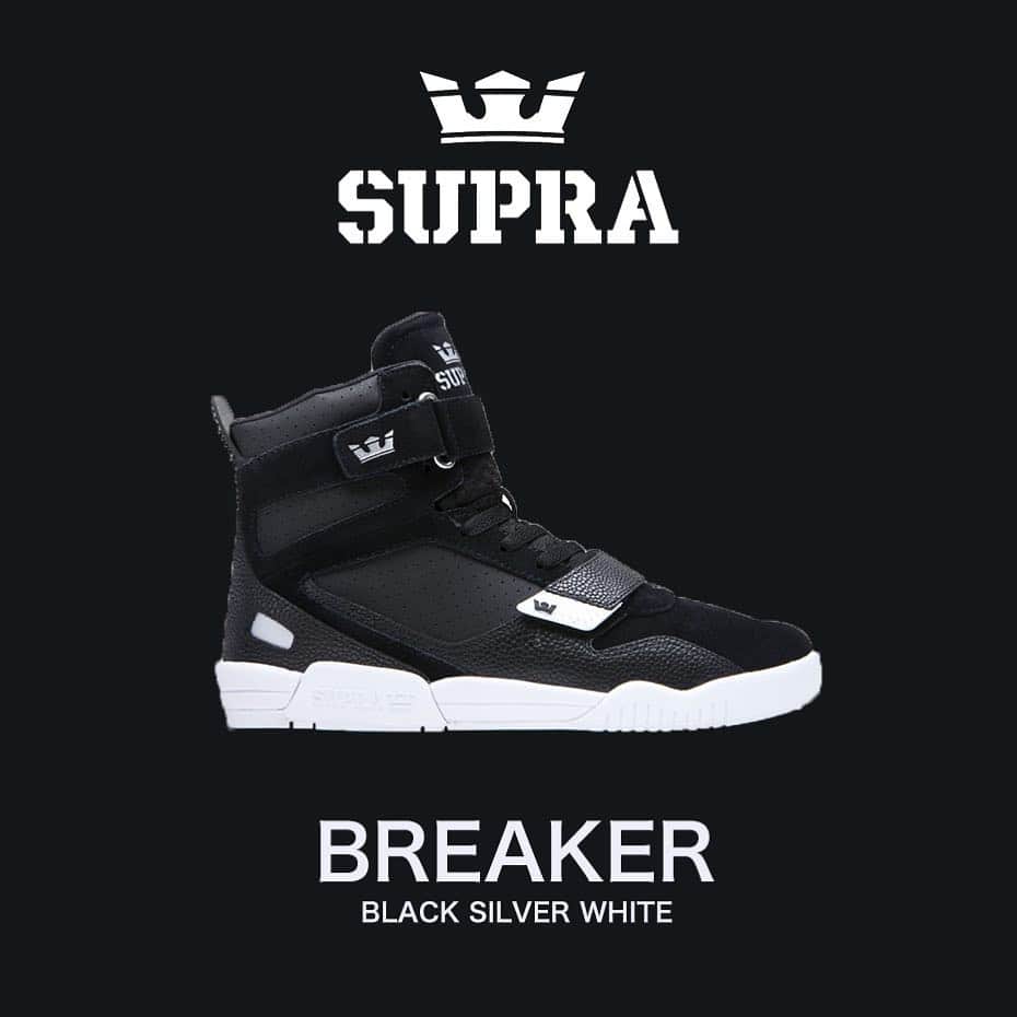 SUPRA TOKYOさんのインスタグラム写真 - (SUPRA TOKYOInstagram)「-BREAKER RESTOCK- "BLACK SILVER WHITE "  Store & Online.  #supratokyo #sneaker #kicks」4月10日 20時47分 - supratokyo