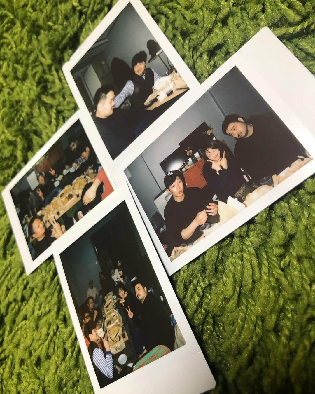 ウォン・ジナのインスタグラム：「wine party🌮🍷🍕🍟🎬.....❤️」