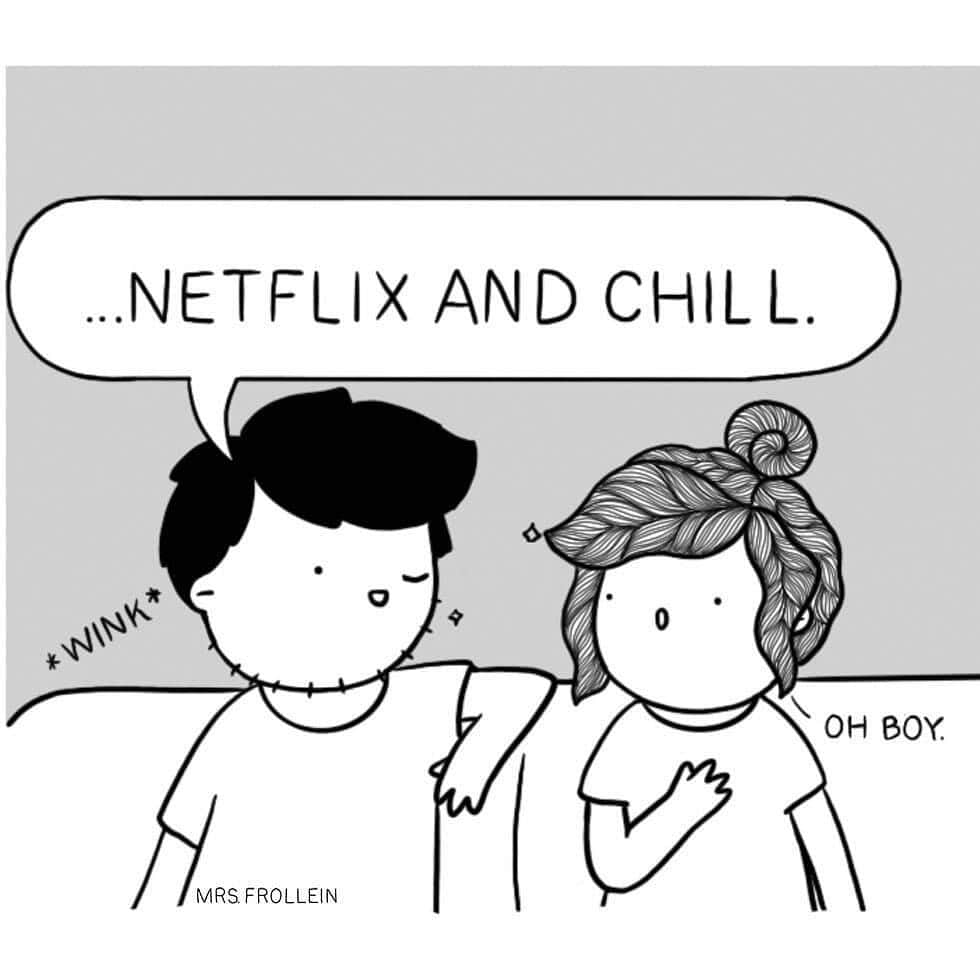9GAGさんのインスタグラム写真 - (9GAGInstagram)「How we “Netflix and chill” 😂🍕 Follow @couple for more #couplegoals — ✏ @mrs.frollein — #couple #relationship #relationshipgoals #comic」4月10日 21時09分 - 9gag