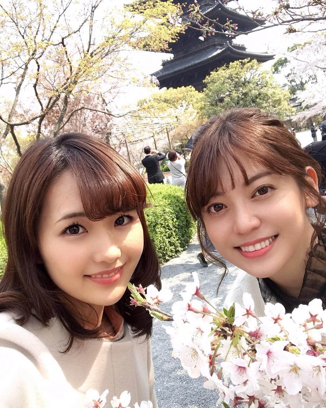 柴田美奈さんのインスタグラム写真 - (柴田美奈Instagram)「森先輩と京都でお花見😊🌸」4月10日 21時32分 - mina__shibata