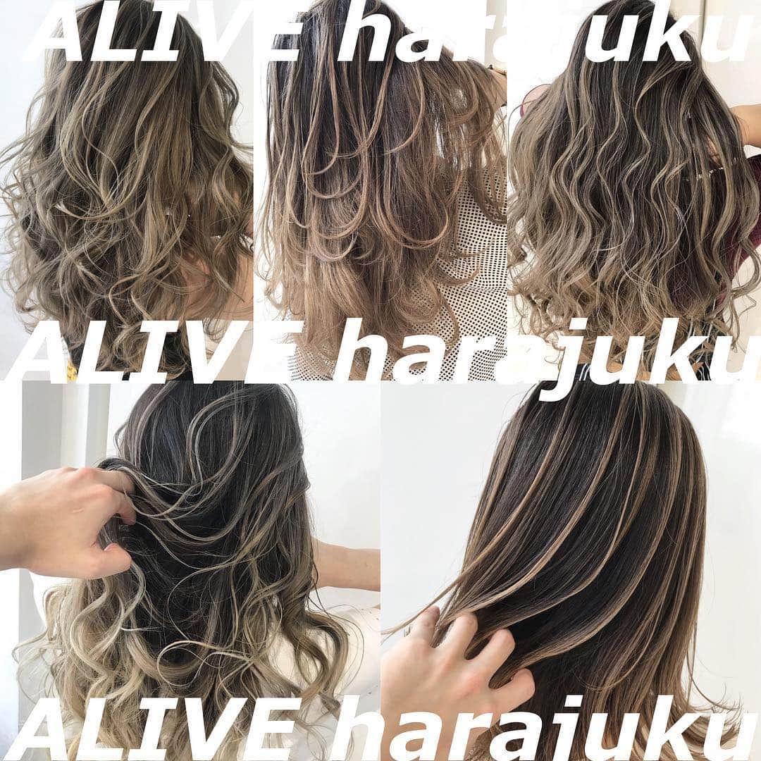 ALIVEさんのインスタグラム写真 - (ALIVEInstagram)「____ALIVE harajuku____ . 全国でカラーデザイン技術&webブランディングセミナーを行うALIVE屈指の技術派スタッフの集う店舗。 確かな仕上がり。確かな満足度。日本一のカラー技術をご期待ください。 . . 店長(@balayage_alive_kj ) top stylist (@hanpen_alive_0815  stylist(@___hnn  stylist(@tanechaan  stylist(@n_keita_alive . . ※各スタッフ技術の持ち味が違うのでプロフィール等で確認頂き指名予約がオススメです。 指名料は掛からず各担当者の指名クーポンがお得ですのでホットペッパーにてご確認下さいませ。 . . . . . address.. 東京都渋谷区神宮前6-29-4HH BUILDIN5F 電話番号 03 6433 5233  東京メトロ千代田線・副都心線 明治神宮前駅 7番出口より徒歩1分 . . . #バレイヤージュ #ハイライト #グラデーションカラー #ハイライトカラー  #バレイヤージュカラー  #メッシュ」4月10日 23時21分 - alivehair