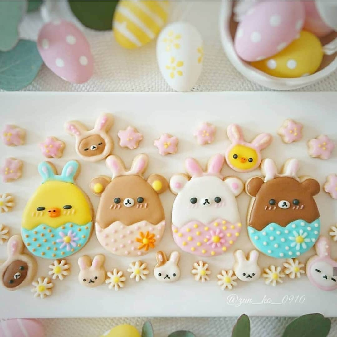 Rilakkuma US（リラックマ）さんのインスタグラム写真 - (Rilakkuma US（リラックマ）Instagram)「Spring is a time for cute bunnies, Easter festivities, and lots of sweets! Check out these spring themed cookies handmade by @zun_ko_0910! . . . #rilakkumaus #rilakkuma #sanx #kawaii #cookies #baking #happy #icingcookies #icingart #diy #easter #bunny #rabbit #リラックマ #サンエックス」4月11日 0時14分 - rilakkumaus