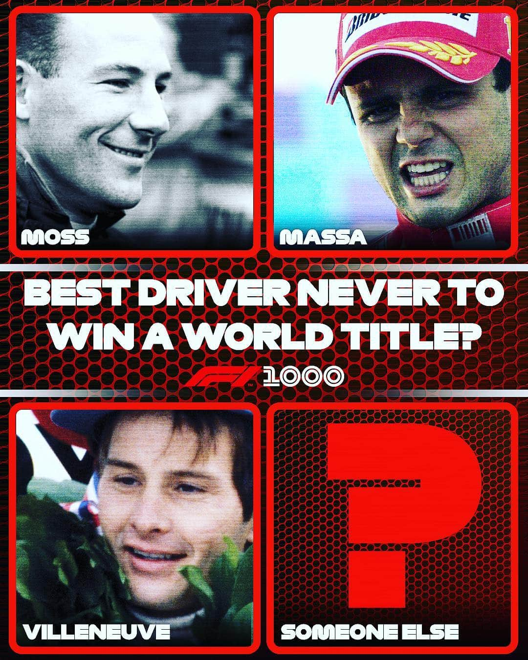 F1さんのインスタグラム写真 - (F1Instagram)「“I can’t believe ____ was never world champion” 🤔 Cast your vote 🗳⬇️ .  #F1 #Formula1 #Race1000 #Vote #History」4月11日 1時12分 - f1