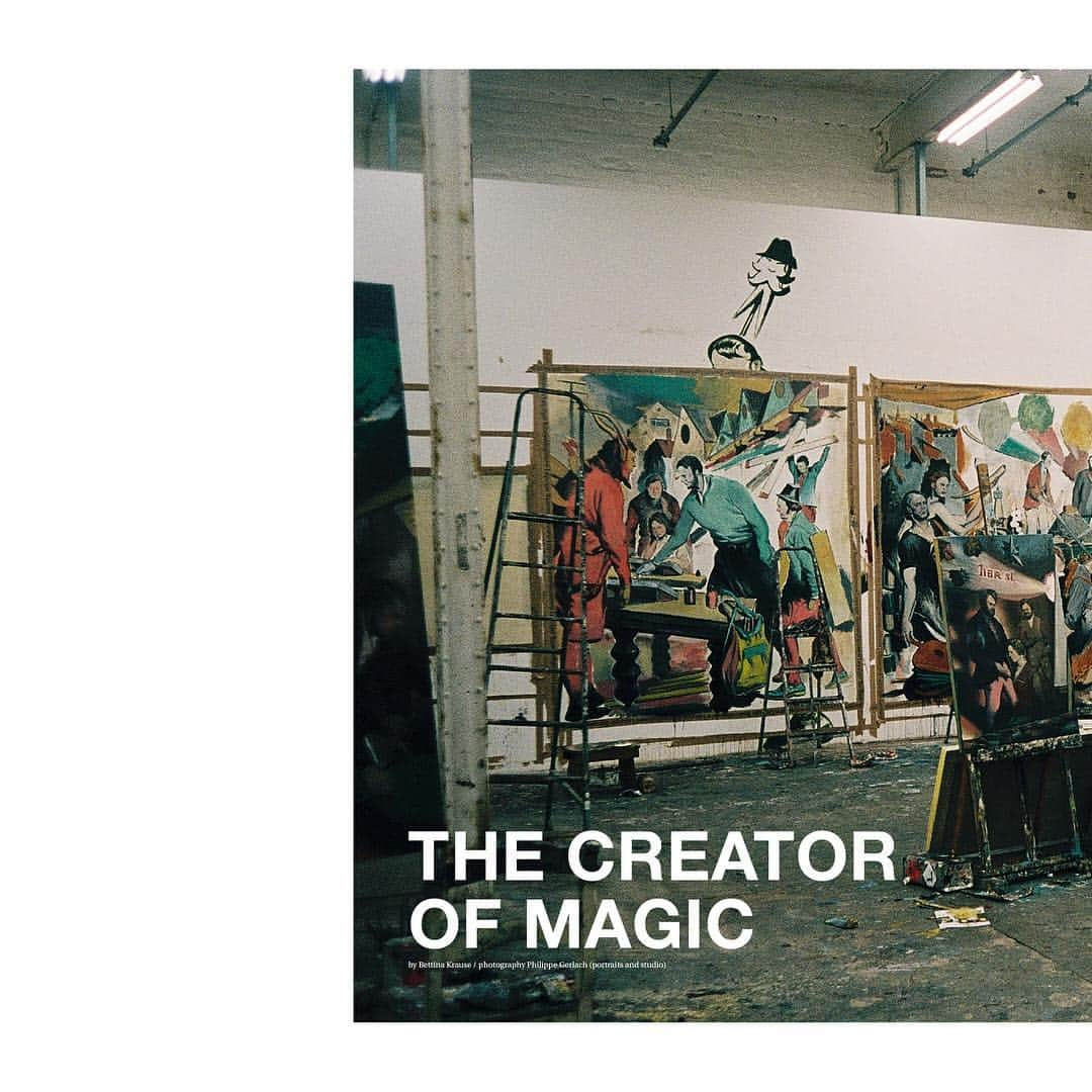 ZOO Magazineさんのインスタグラム写真 - (ZOO MagazineInstagram)「The Creator of Magic. “It's recorded, stored experiences from my early childhood days that were never exposed to any rational reflection, but simply banished to the lower floors of the Neo Rauch archive, that are now avaible to me.” — Neo Rauch in conversation with Bettina Krause ♚⁣⠀ ⁣⠀ ⁣Read the full interview by Bettina Krause in our new issue.⁣⠀ ⁣⠀ ⁣ZOO Magazine No.62 - Spring Issue⁣⠀ ___⁣⠀⁣⠀ #zoomagazine #neorauch #art #springissue #fashion #photographer #bettinakrause #philippegerlach」4月11日 1時29分 - zoomagazine