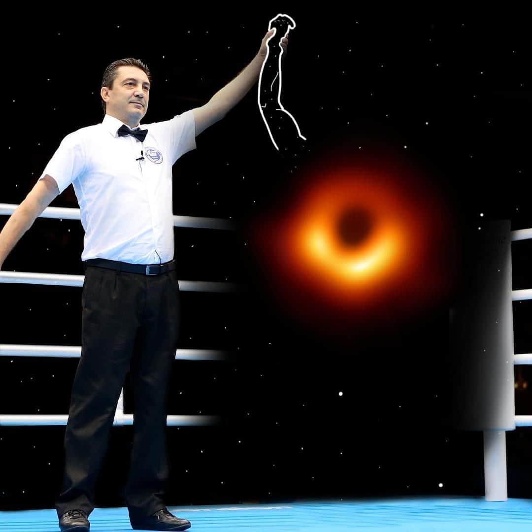 オリンピックチャンネルさんのインスタグラム写真 - (オリンピックチャンネルInstagram)「We have a new champion! Today, the first ever #blackhole image was released and is being described as "the heavyweight champion of black holes in the Universe.”」4月11日 1時27分 - olympicchannel_x