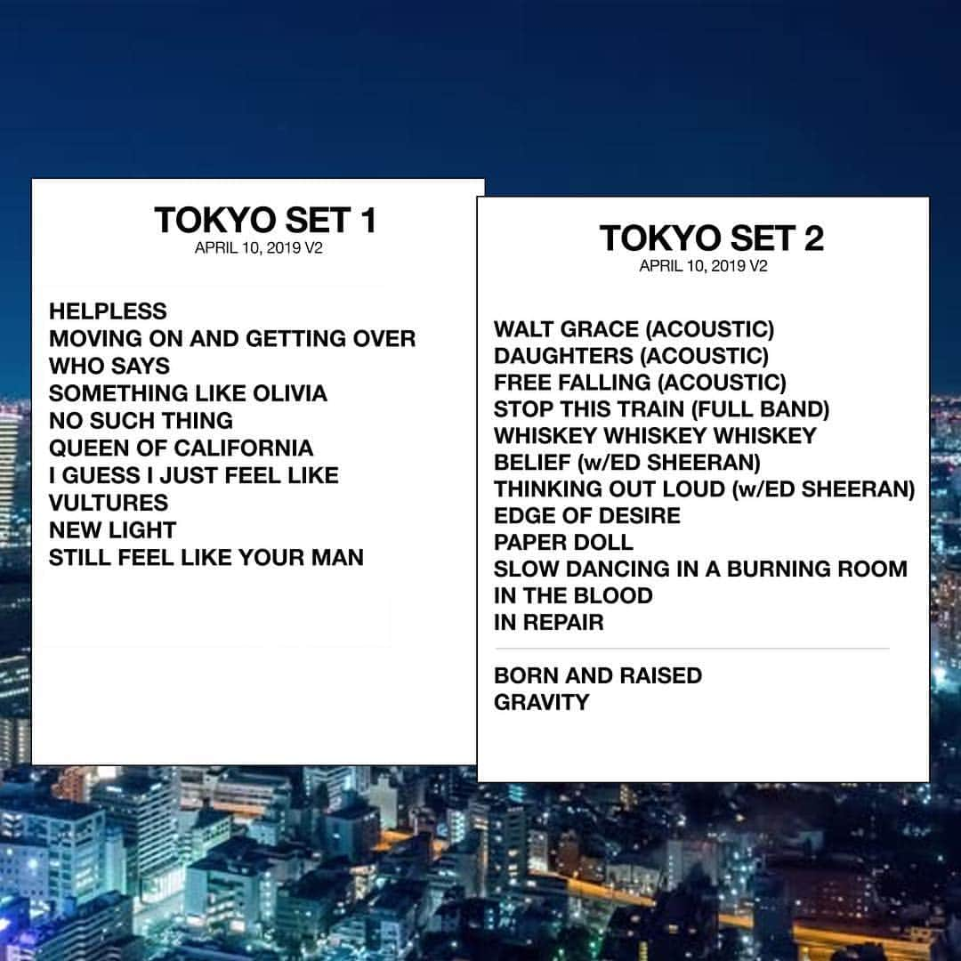 ジョン・メイヤーさんのインスタグラム写真 - (ジョン・メイヤーInstagram)「Tokyo, night one: the great Ed Sheeran aka @teddysphotos joined us for a couple of songs and made an already special night unforgettable. I think he’s a righteous dude! 📷 @daniel」4月11日 2時57分 - johnmayer