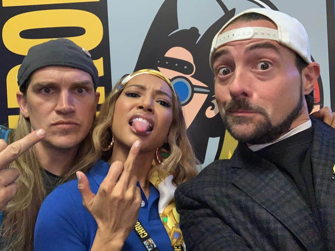 カルーシェ・トランさんのインスタグラム写真 - (カルーシェ・トランInstagram)「Yet another thing crossed off my bucket list! What a privilege to be in a @thatkevinsmith movie! Thank you Kevin for having me and trusting me.. comedy is not easy y’all 🥴 Lol can’t wait for y’all to see #JayAndSilentBobReboot!」4月11日 3時44分 - karrueche