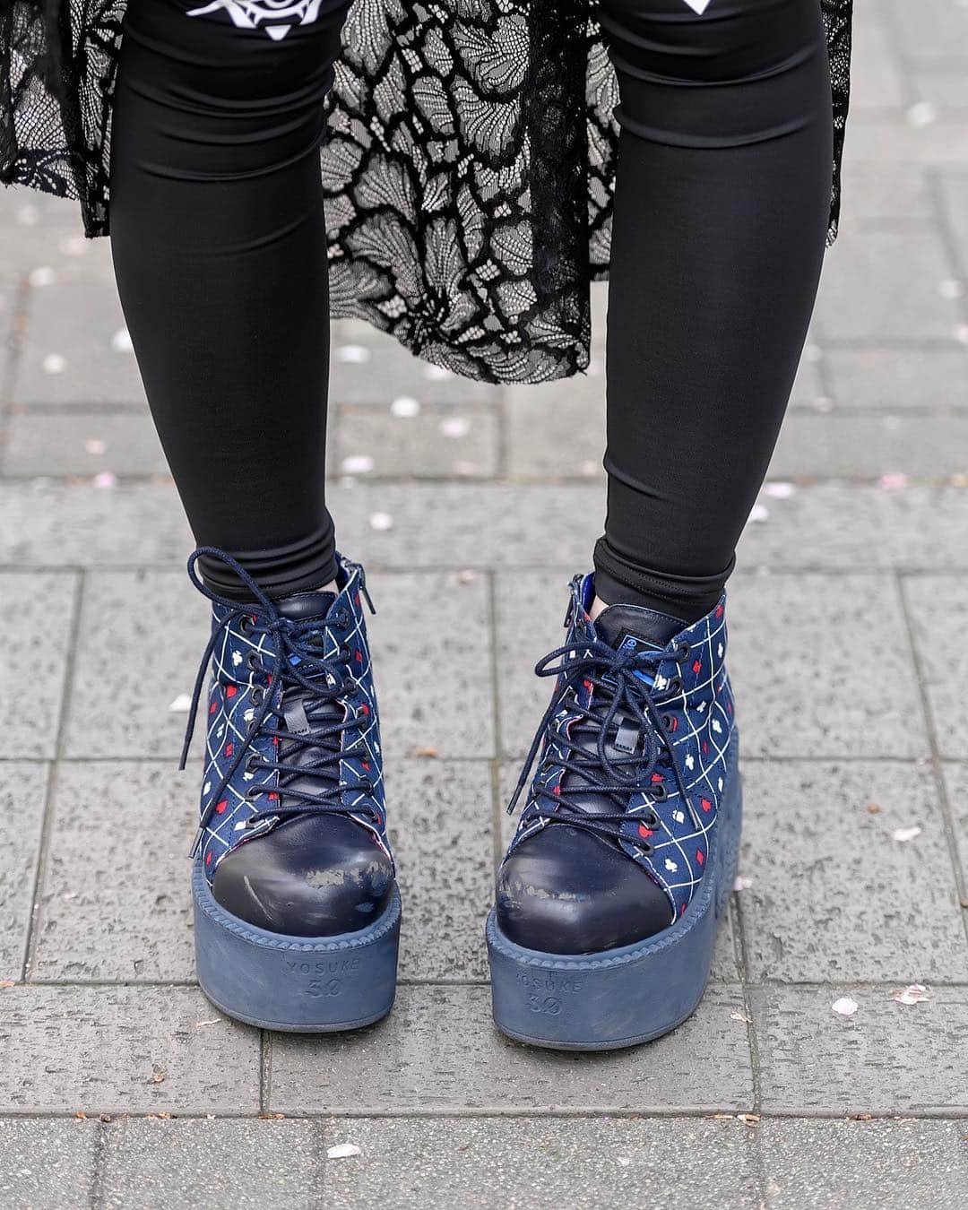 Harajuku Japanさんのインスタグラム写真 - (Harajuku JapanInstagram)「18-year-old Bunka Fashion College student (and X Japan fan) Nanose on the street near the school’s campus in Shinjuku, Tokyo wearing a dark VK inspired look with fashion by the Japanese brand Civarize, a Civarize x TRVS backpack, Yosuke USA platforms, and Deal Design jewelry.」4月11日 5時04分 - tokyofashion