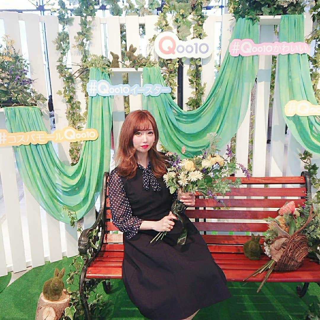 西内みなみさんのインスタグラム写真 - (西内みなみInstagram)「Qoo10のイベントに行ってきたよ〜︎☺︎！ 表参道SO-CAL LINK GALLERYで 🐥「Qoo10イースター」 イベントやってるよ〜💘 . 隠されたイースターエッグ見つけると 韓国コスメ貰えるから行ってみてね🧚❤ . てかQoo10ってめちゃくちゃ安い！ びっくりした！👏🏻👏🏻 . ワンピースは @tocco_closet の🐥 #Qoo10 #qoo10イースター #Qoo10Easter #ビューティーボックス #qoo10ポーチ #Qoo10イベント #韓国コスメ #한국 #コーディネート #みなみコーデ @qoo10.official」4月11日 17時13分 - miiiiiiu3u6