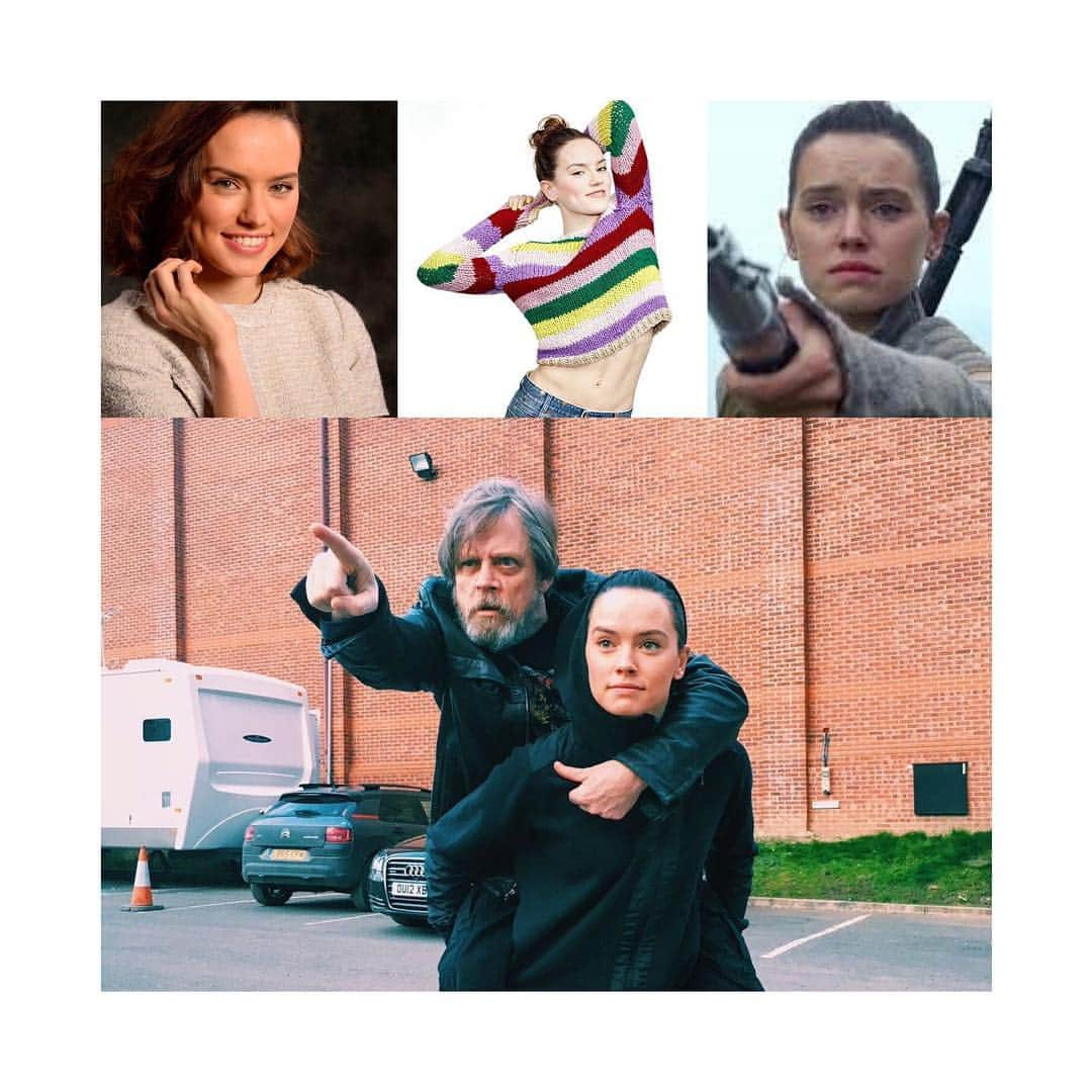 マーク・ハミルさんのインスタグラム写真 - (マーク・ハミルInstagram)「SHOUT OUT to DAISY RIDLEY for no particular reason- other than being a fabulous actor, the sweetest of souls, someone who thoughtfully goes out of her way to return lost items & is more than generous with her complimentary piggy-back rides. ❤️ U- mh  #DarlingDaisy」4月11日 10時48分 - markhamill