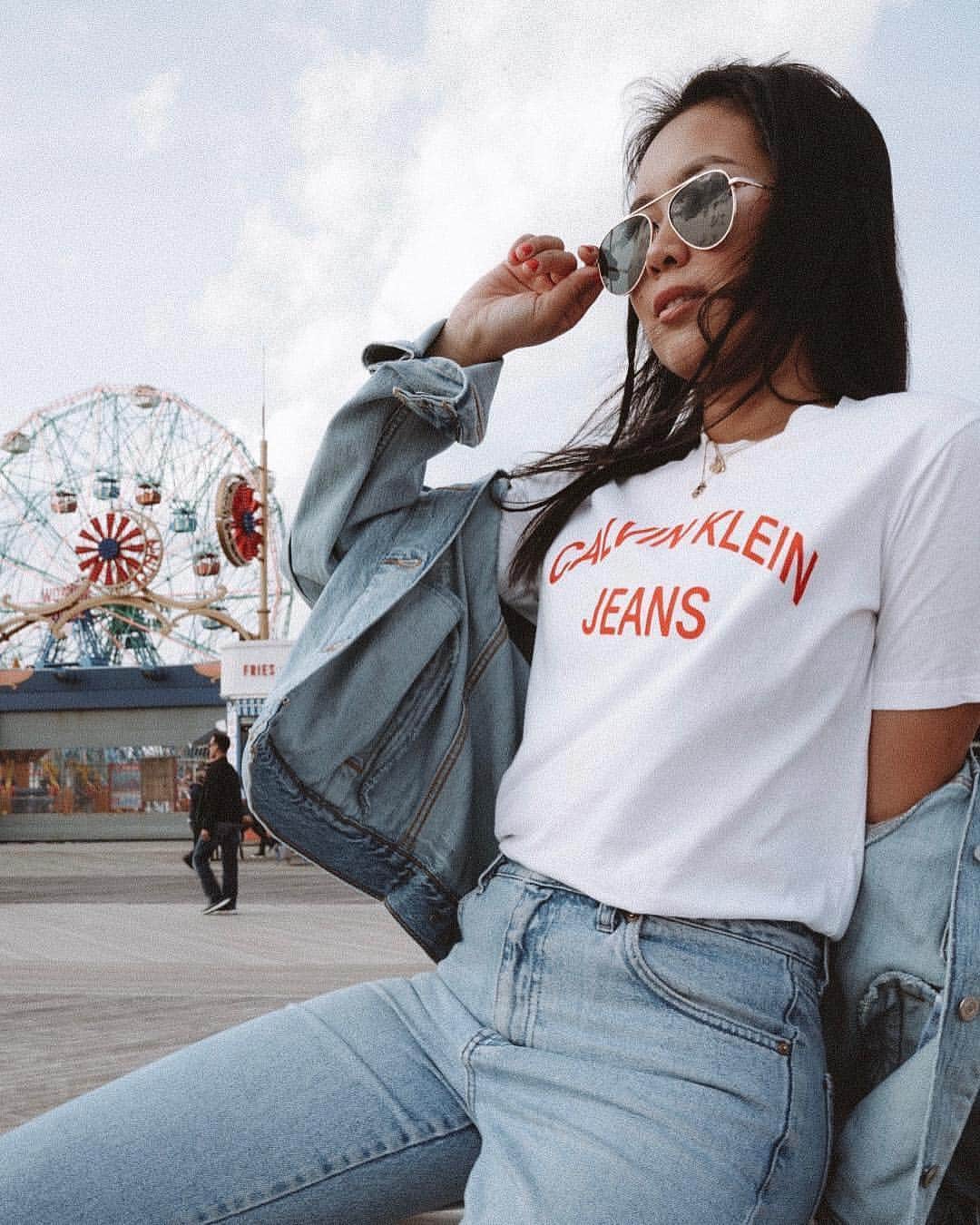 Calvin Kleinさんのインスタグラム写真 - (Calvin KleinInstagram)「#CKCOACHELLA in NYC 📍@alinka_zaripova repping our #stylemycalvins community on the Coney Island boardwalk 🎡 ⠀⠀⠀⠀⠀⠀⠀⠀⠀⠀⠀⠀⠀⠀⠀⠀⠀⠀⠀⠀⠀⠀⠀⠀⠀ How are you bringing #Coachella style to your hometown? Tap to shop」4月11日 13時40分 - calvinklein