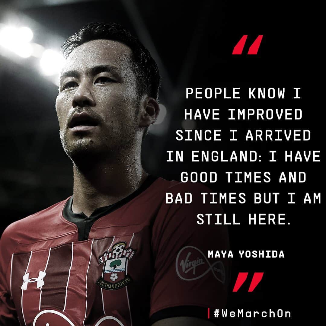 サウサンプトンFCさんのインスタグラム写真 - (サウサンプトンFCInstagram)「Born in Japan, but MADE in Southampton. ♥️🇯🇵↔️ @mayayoshida22 | #SaintsFC」4月12日 2時47分 - southamptonfc