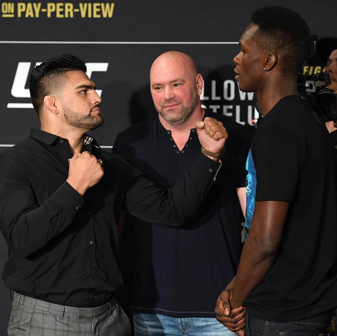 UFCさんのインスタグラム写真 - (UFCInstagram)「Who completes their mission for gold!? @KGastelum & @Stylebender face off for the first time during fight week. #UFC236」4月12日 2時52分 - ufc