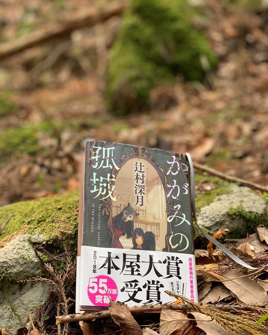 佐藤寛太さんのインスタグラム写真 - (佐藤寛太Instagram)「空き時間に森の中で読んでみた 声出して泣いたから1人でよかったー。  #本 #かがみの孤城  #辻村深月」4月11日 18時06分 - kanta_sato_