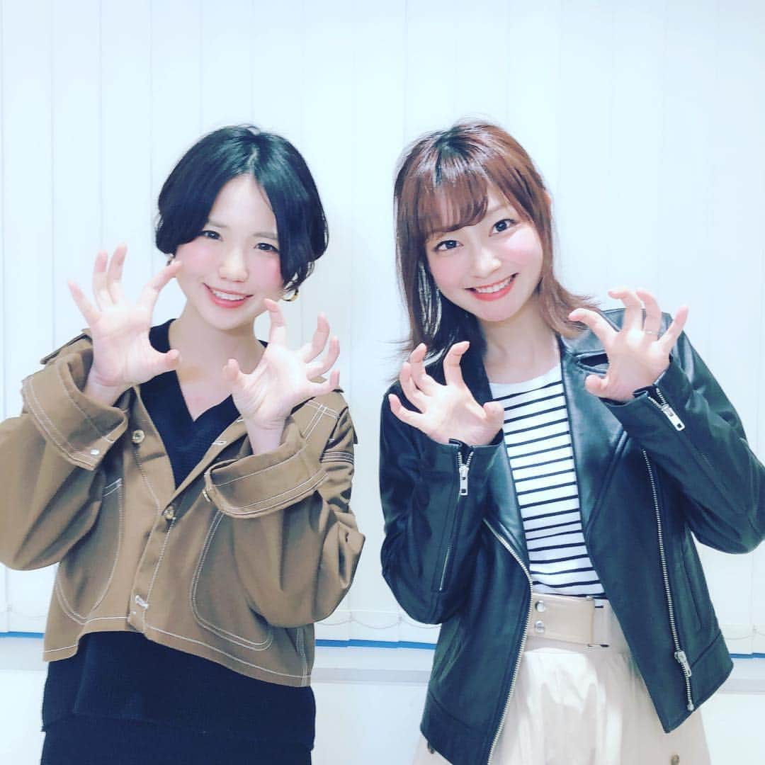 ヒラヤマンさんのインスタグラム写真 - (ヒラヤマンInstagram)「今日はレオ子さんと一緒やった(^ ^) 2人で収録するの初めてやったっちゃけどわたし昔からレオ子さん好きやけんめっちゃ楽しかったー♡ いい日やん！ #森本レオ子 #いい日」4月11日 18時40分 - hirayaman2