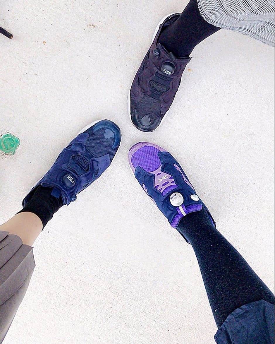 久保亜沙香さんのインスタグラム写真 - (久保亜沙香Instagram)「まさこちゃんとじゅんなちゃんとわたし。みんな今日、Reebok insta pump👟本当に歩きやすくて、最近もうこれしか履いてない🤗」4月11日 22時02分 - asaka_kubo
