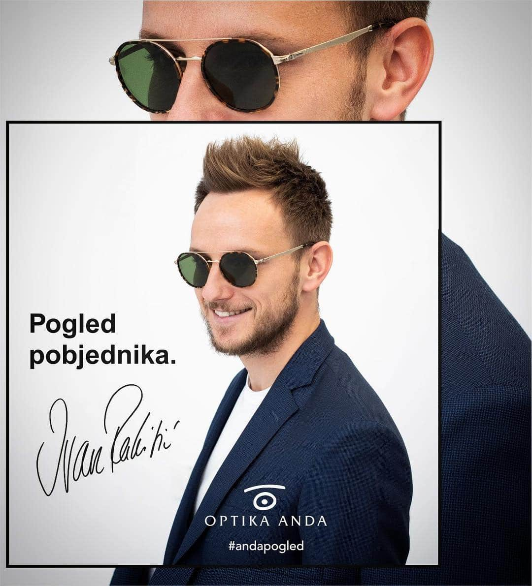 イヴァン・ラキティッチさんのインスタグラム写真 - (イヴァン・ラキティッチInstagram)「Pogled pobjednika. 💯% @optikaanda 😎🤓🤝 #optikaanda #iR」4月11日 22時06分 - ivanrakitic