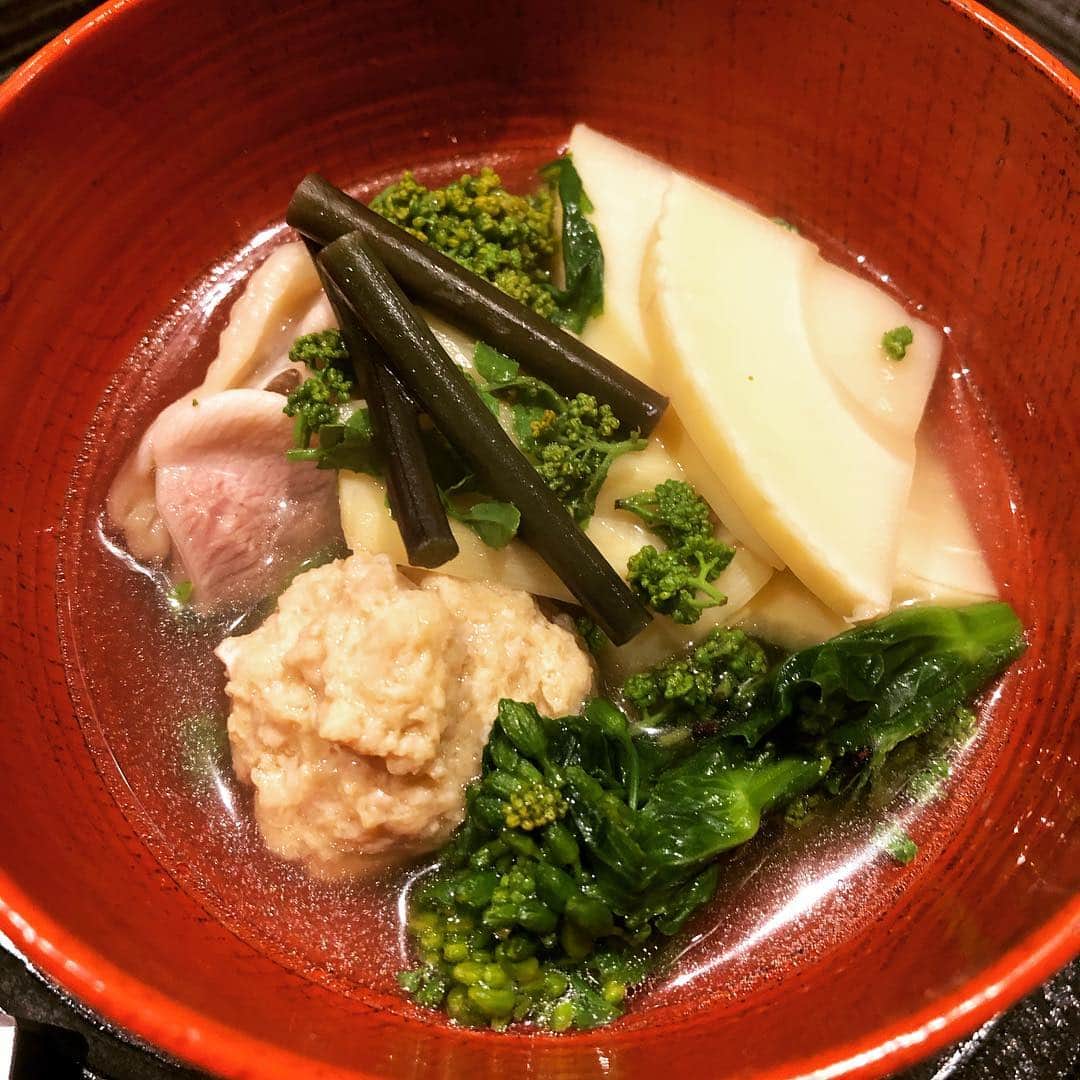 松本隆さんのインスタグラム写真 - (松本隆Instagram)「京都で2週間しか食べ頃がないという花山椒鍋を、風のコトダマのチームで。食べているととても幸福な空気に包まれる料理でした。」4月11日 22時45分 - takashi_matsumoto_official