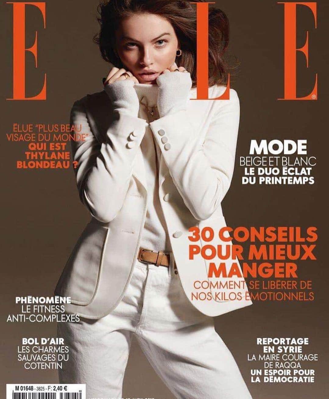 ティラーヌ・ブロンドーさんのインスタグラム写真 - (ティラーヌ・ブロンドーInstagram)「It's out !!!!!! My First cover of ELLE magazine 🖤 So honored ❤️ an amazing team !!! Thanks to everyone @ellefr @hortensemanga 📷 by @philipgay」4月11日 23時33分 - thylaneblondeau