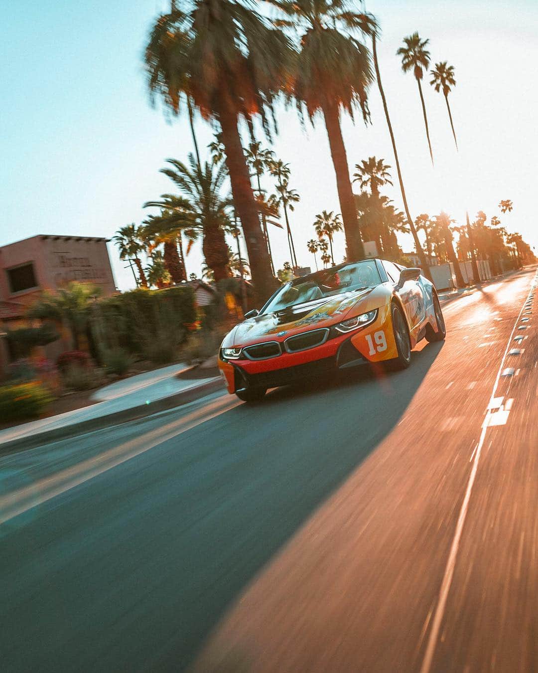 BMWさんのインスタグラム写真 - (BMWInstagram)「Built to inspire the sun. The BMW i8 Roadster is ready for the #RoadToCoachella.  #BMW #BMWi8 @BMWi  __ BMW i8 Roadster: Energy consumption in kWh/100 km (combined): 14.5. Fuel consumption in l/100 km (combined): 2.0. CO2 emissions in g/km (combined): 46. The values of fuel consumptions, CO2 emissions and energy consumptions shown were determined according to the European Regulation (EC) 715/2007 in the version applicable at the time of type approval. The figures refer to a vehicle with basic configuration in Germany and the range shown considers optional equipment and the different size of wheels and tires available on the selected model. The values of the vehicles are already based on the new WLTP regulation and are translated back into NEDC-equivalent values in order to ensure the comparison between the vehicles. [With respect to these vehicles, for vehicle related taxes or other duties based (at least inter alia) on CO2-emissions the CO2 values may differ to the values stated here.] The CO2 efficiency specifications are determined according to Directive 1999/94/EC and the European Regulation in its current version applicable. The values shown are based on the fuel consumption, CO2 values and energy consumptions according to the NEDC cycle for the classification. For further information about the official fuel consumption and the specific CO2 emission of new passenger cars can be taken out of the „handbook of fuel consumption, the CO2 emission and power consumption of new passenger cars“, which is available at all selling points and at https://www.dat.de/angebote/verlagsprodukte/leitfaden-kraftstoffverbrauch.html."」4月12日 0時02分 - bmw