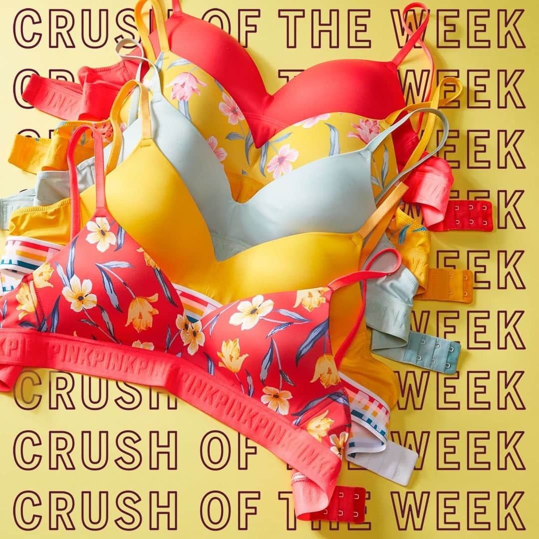 Victoria's Secret PINKさんのインスタグラム写真 - (Victoria's Secret PINKInstagram)「Crush of the Week: Wear Everywhere Wireless Lightly Lined Bra! Score them for $19.95! Double tap if you’re ready to go wireless!」4月12日 1時01分 - vspink