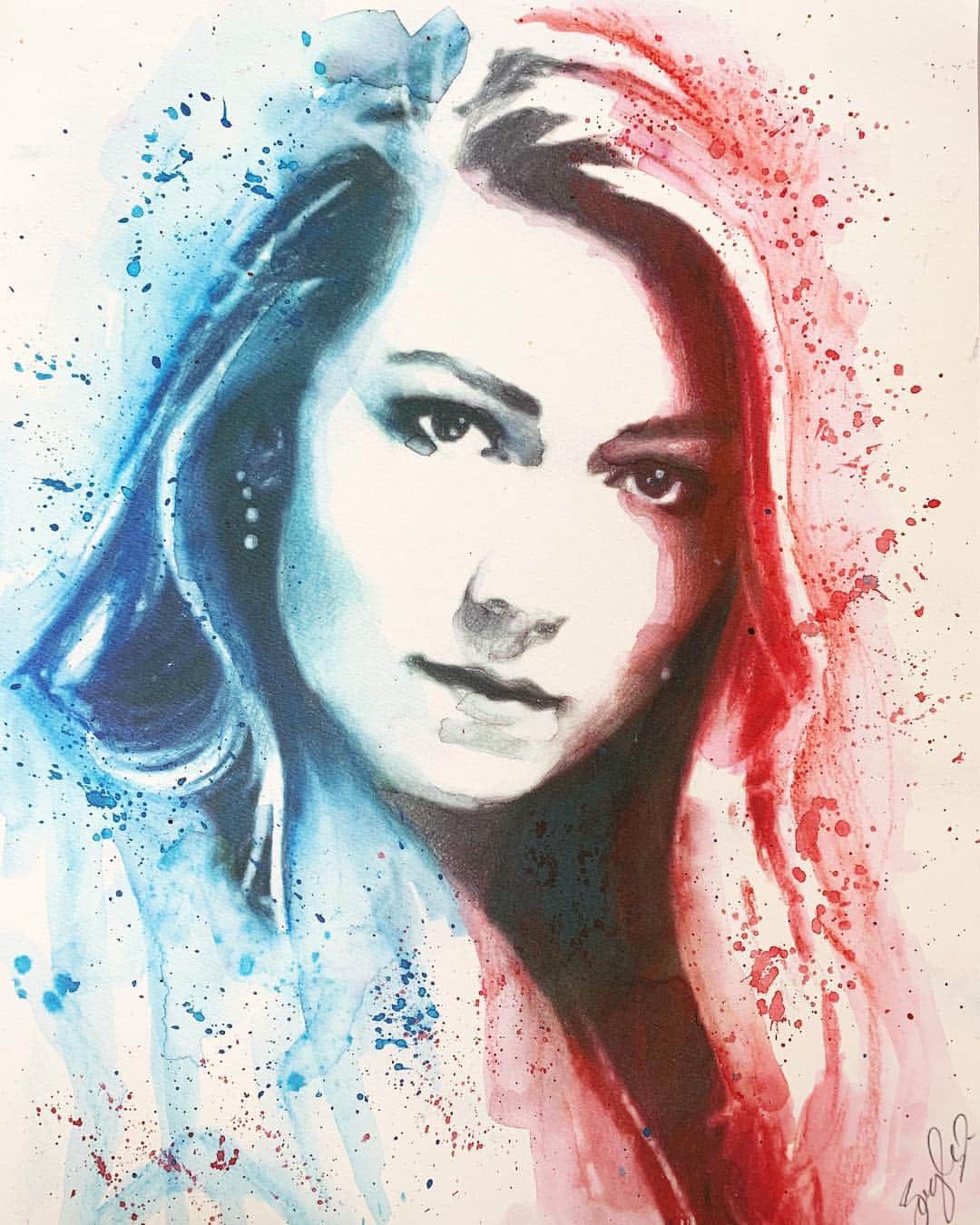 ミカエラ・シフリンのインスタグラム：「Hey @zachwoolseyartwerx ... you probably know this by now but YOU TALENTED DUUUDE👏🏻 (PS your piece is on its way back to you soon!)」