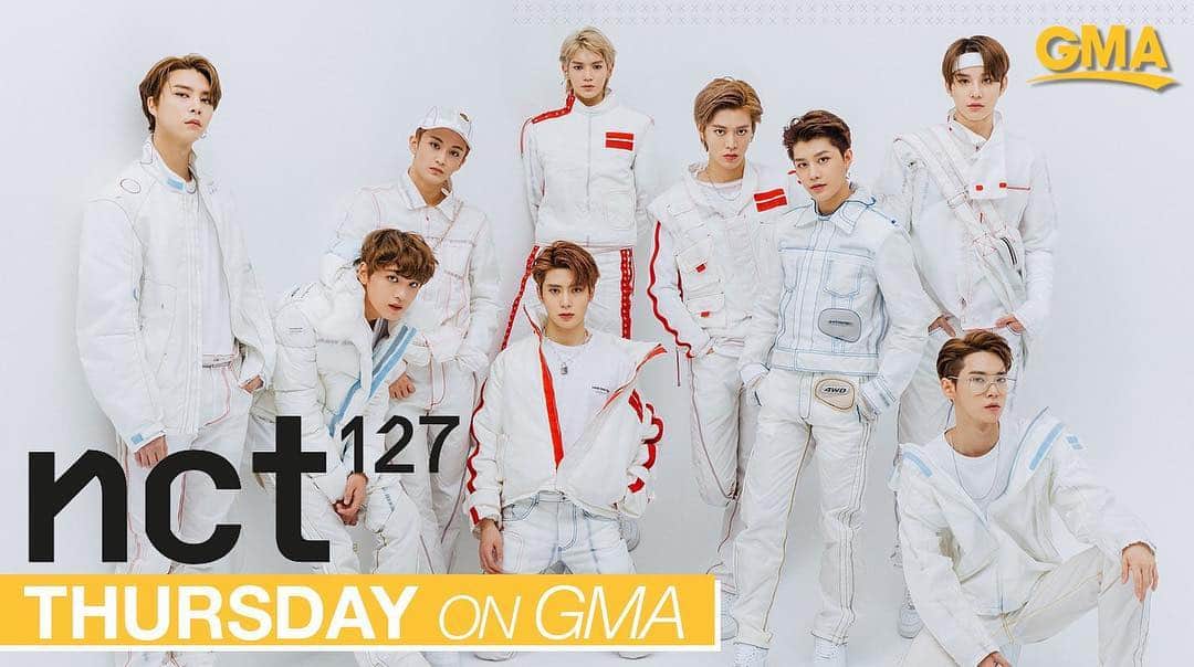 Good Morning Americaさんのインスタグラム写真 - (Good Morning AmericaInstagram)「NEXT THURSDAY ON GMA: @NCT127 performs LIVE from our studio in Times Square! 💚  #NCT #NCT127 #NCT127_TO_THE_WORLD #NCT127_1st_World_Tour #NEOCITY #NCTzen」4月12日 1時20分 - goodmorningamerica