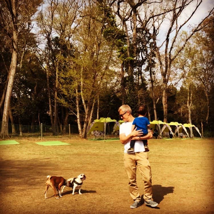 押尾学さんのインスタグラム写真 - (押尾学Instagram)「🐶⭐️⭐️⭐️ #fatherandson #with @zeus_the_frenchie_2017」4月12日 11時36分 - manabuoshio_official