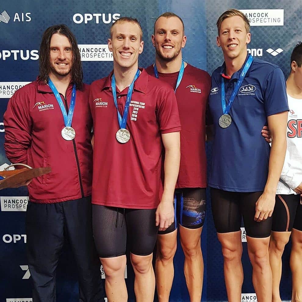 トラビス・マホーニーのインスタグラム：「Loved the club relay with these legends! #crownthechamps」