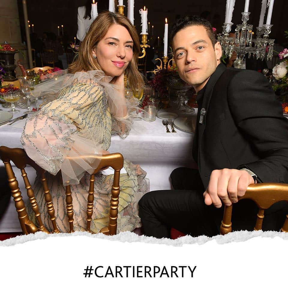 カルティエさんのインスタグラム写真 - (カルティエInstagram)「Sofia Coppola and Rami Malek share a moment at the #CartierParty in Paris celebrating #ClashdeCartier.」4月12日 4時04分 - cartier