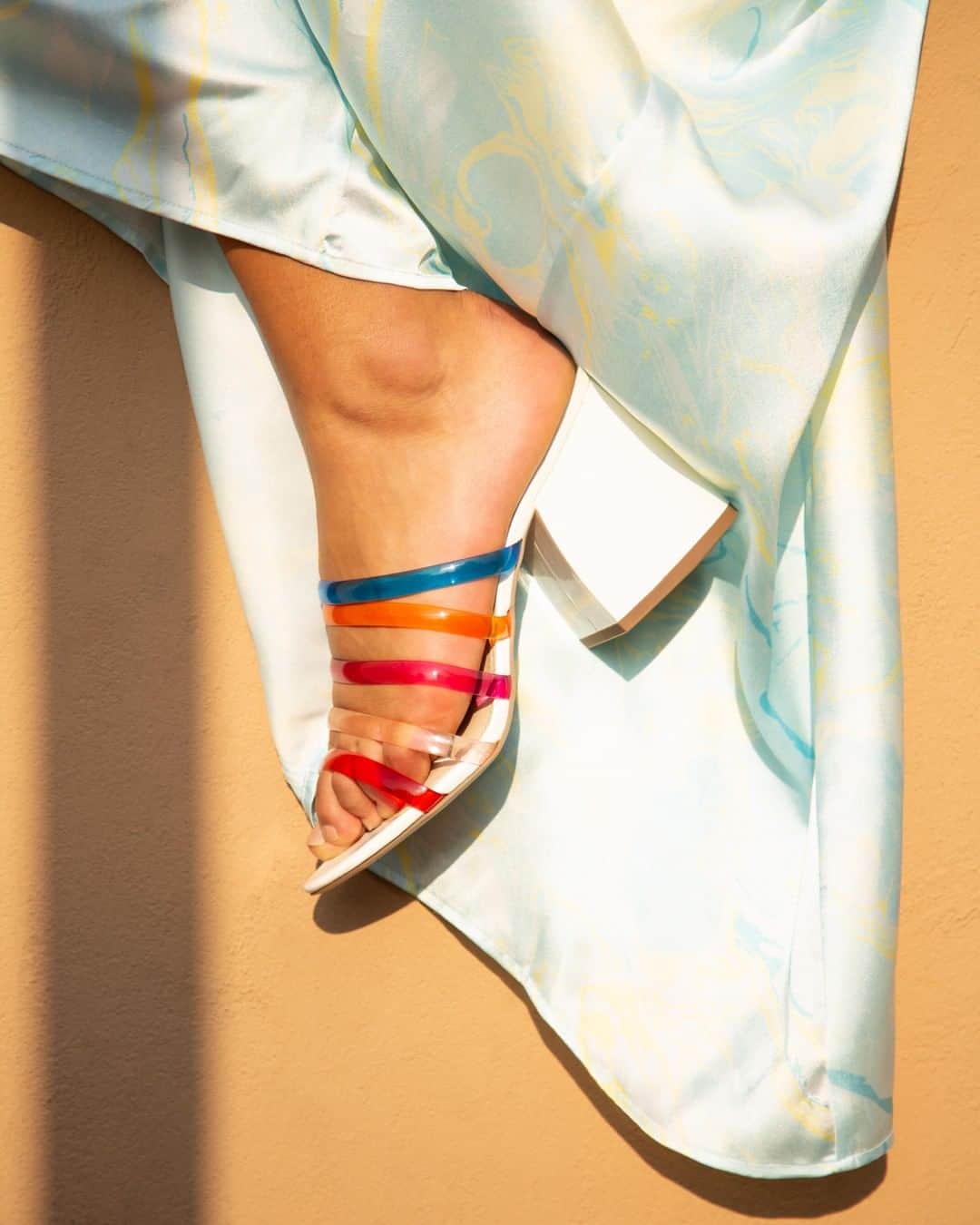 ASOSさんのインスタグラム写真 - (ASOSInstagram)「Jelly shoes for grown-ups 🌈 🔎 ASOS DESIGN block heels (1388460) 🗣 Image description: model wearing rainbow block-heel sandals」4月12日 5時22分 - asos